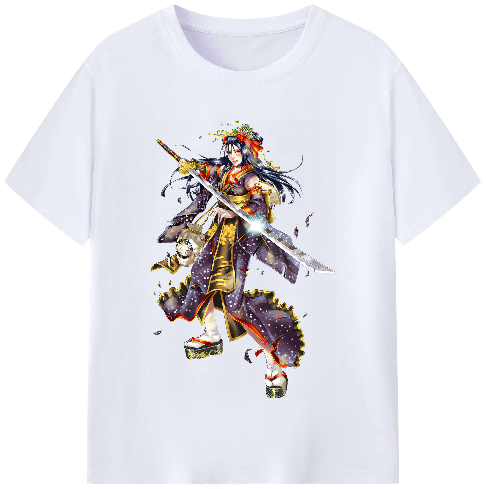 （画像用） 刀剣乱舞 Touken Ranbu レディースカジュアルプリントTシャツ（綿100％）
