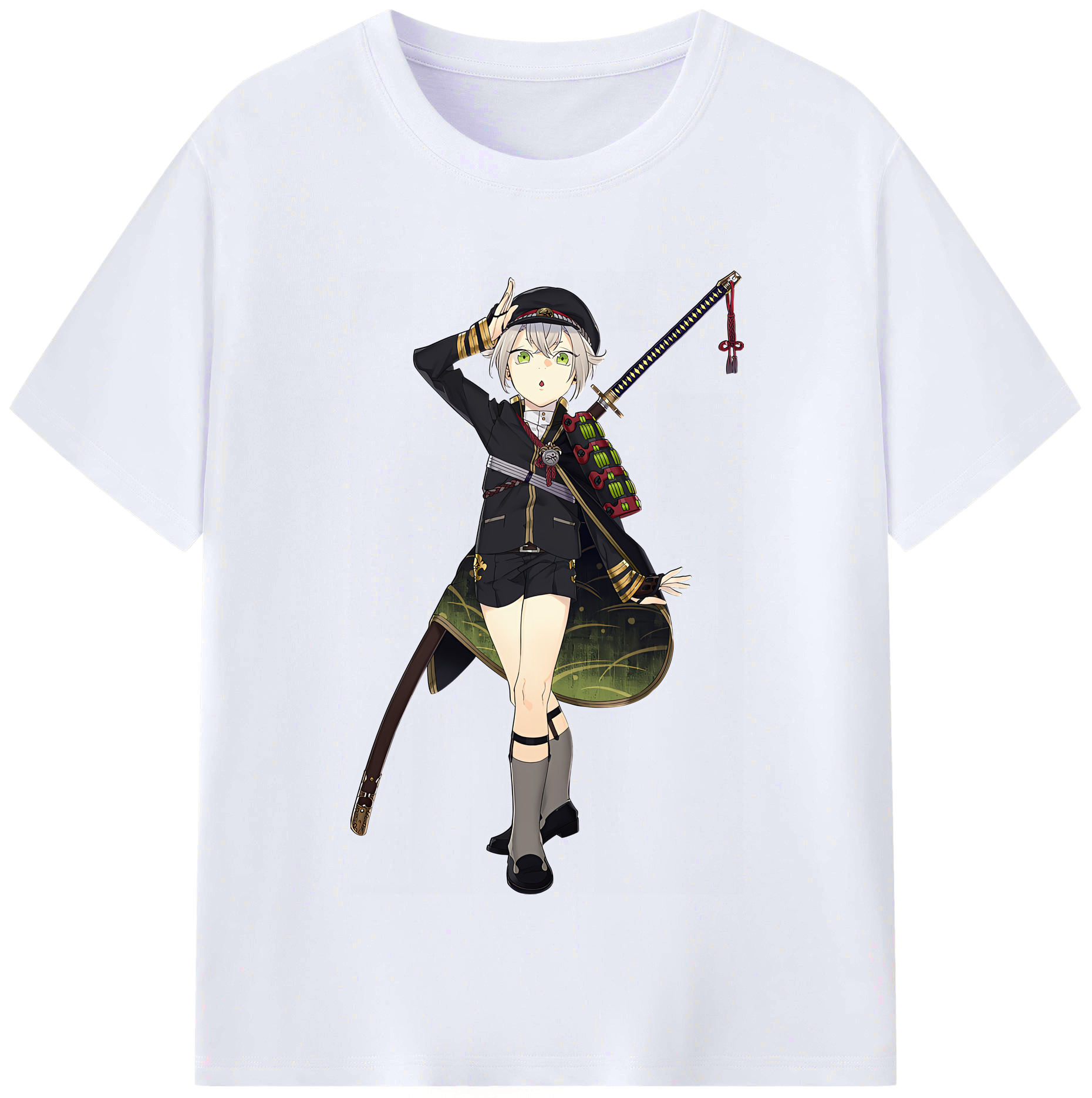 （画像用） 刀剣乱舞 Touken Ranbu レディースカジュアルプリントTシャツ（綿100％）
