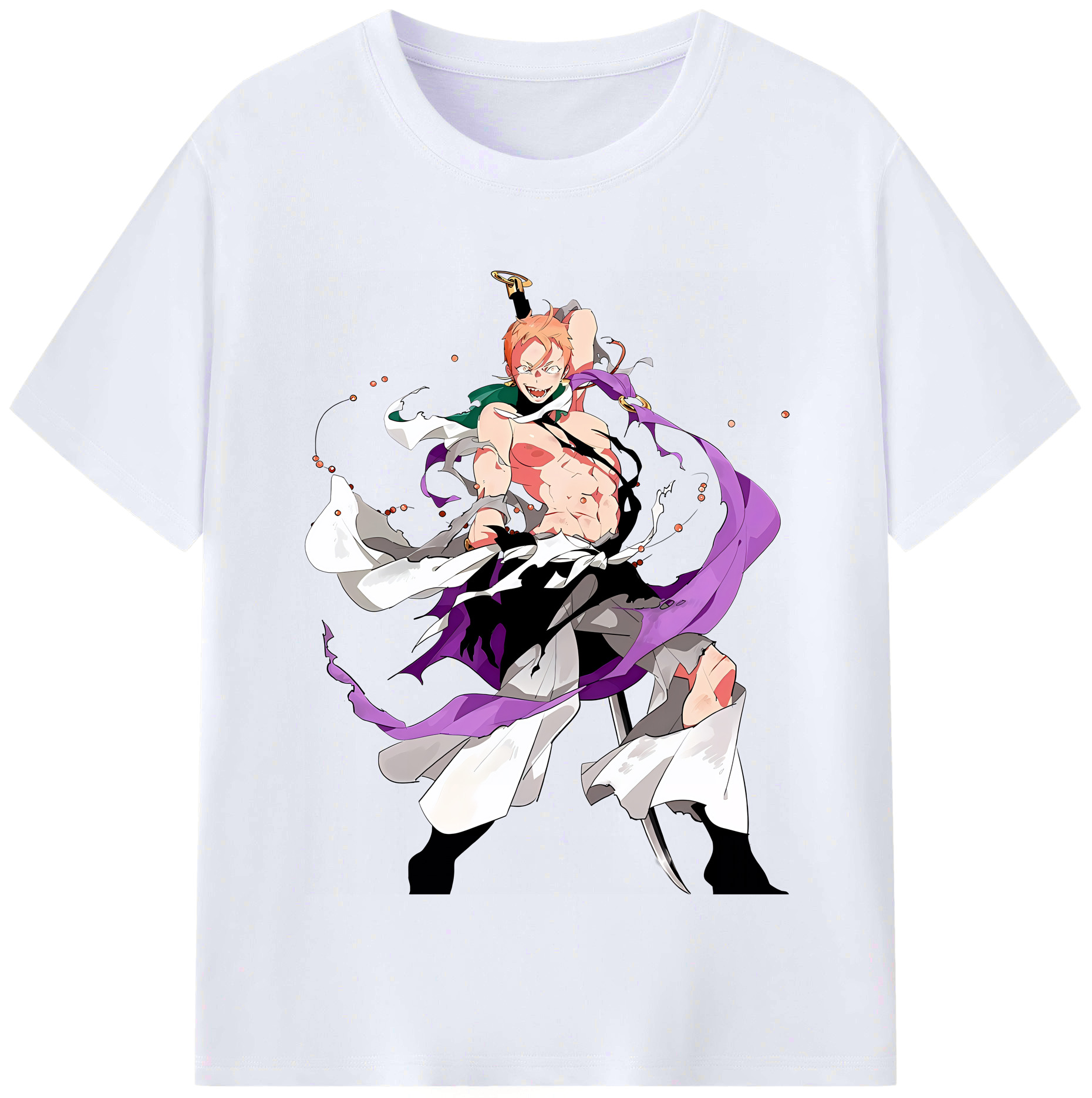（画像用） 刀剣乱舞 Touken Ranbu レディースカジュアルプリントTシャツ（綿100％）