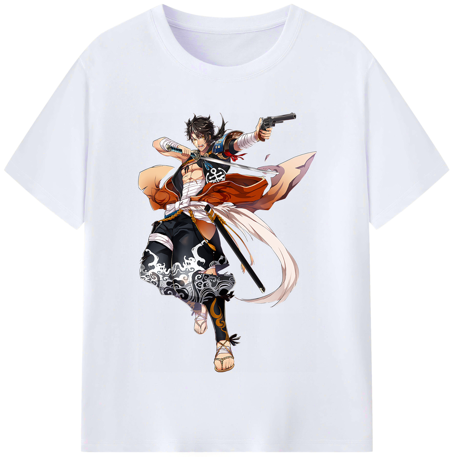 （画像用） 刀剣乱舞 Touken Ranbu レディースカジュアルプリントTシャツ（綿100％）