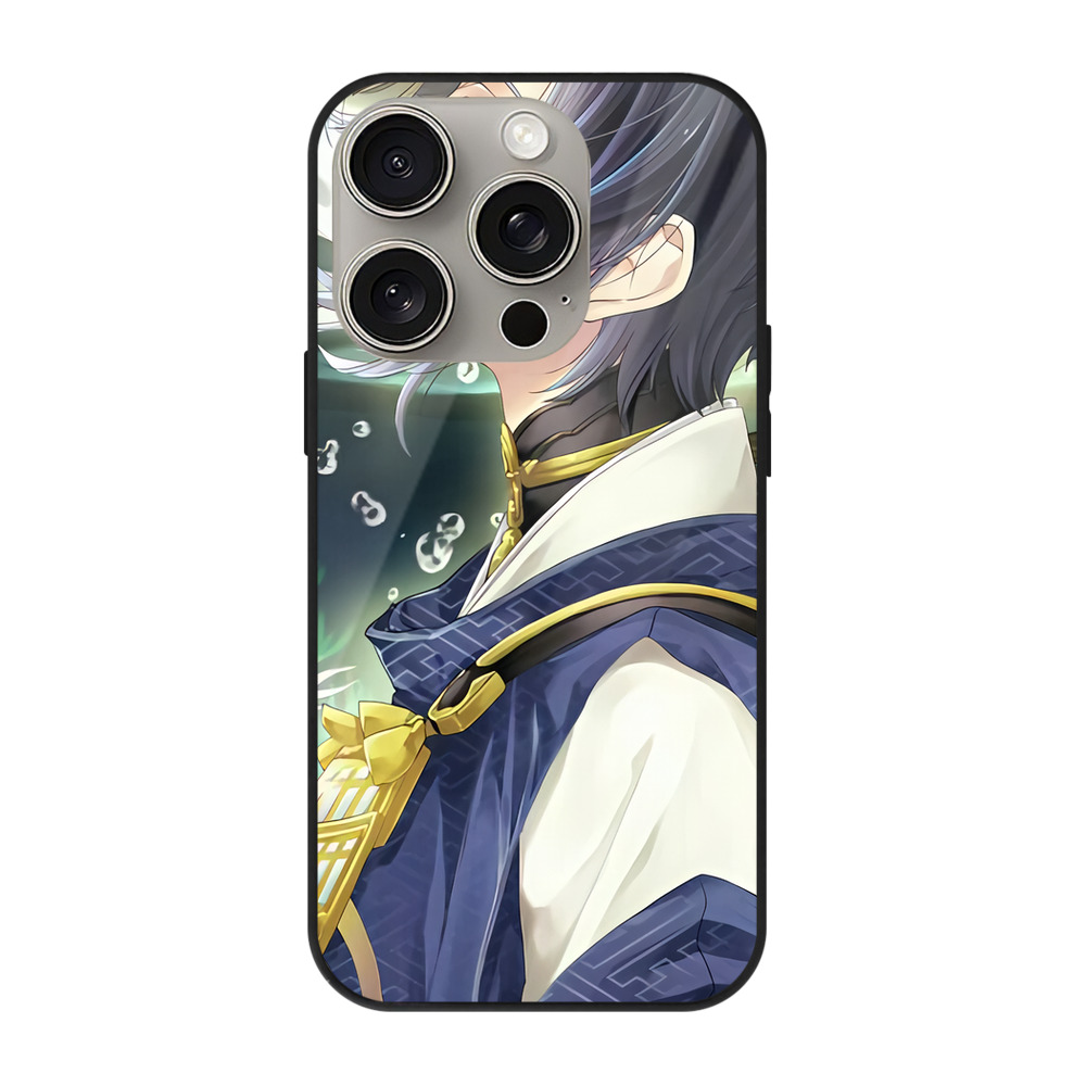 （画像用） 刀剣乱舞 Touken Ranbu 【iPhone15Pro対応】スマホケース 耐衝撃＆黄変防止 背面ガラス