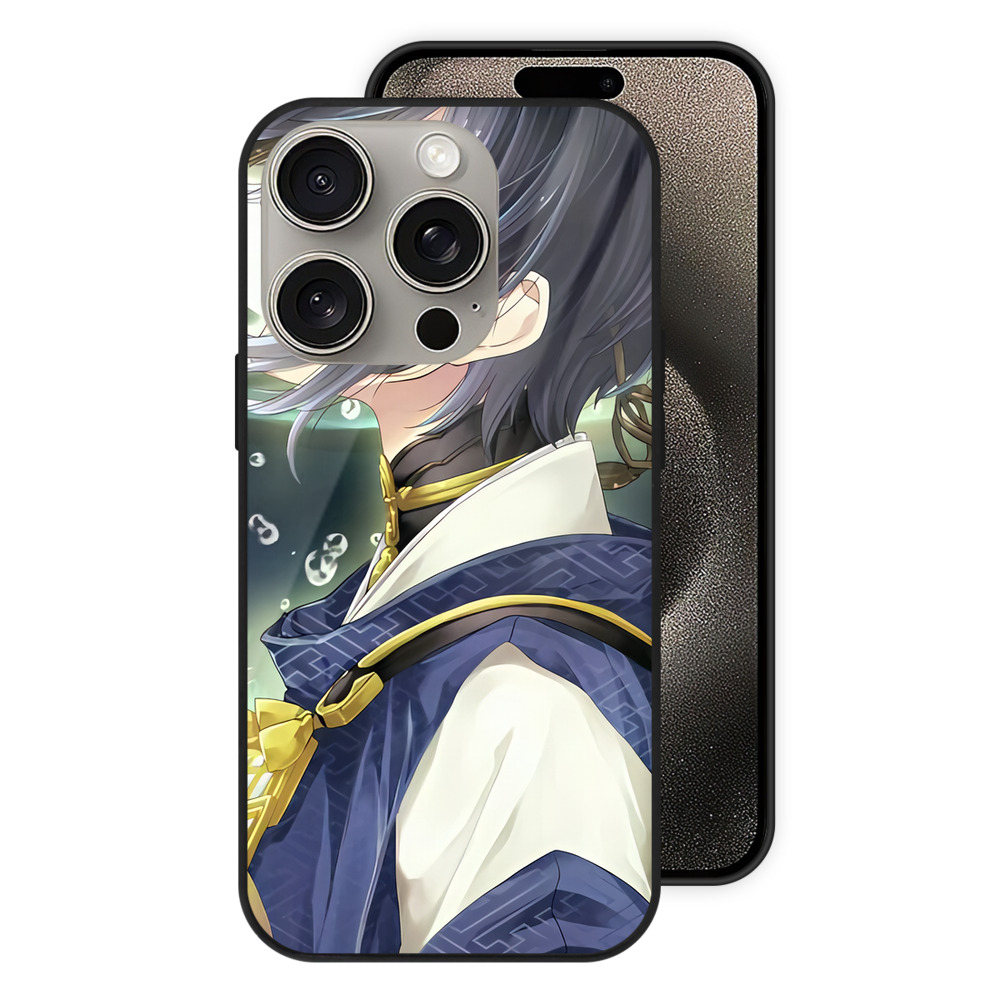 （画像用） 刀剣乱舞 Touken Ranbu 【iPhone15Pro対応】スマホケース 耐衝撃＆黄変防止 背面ガラス