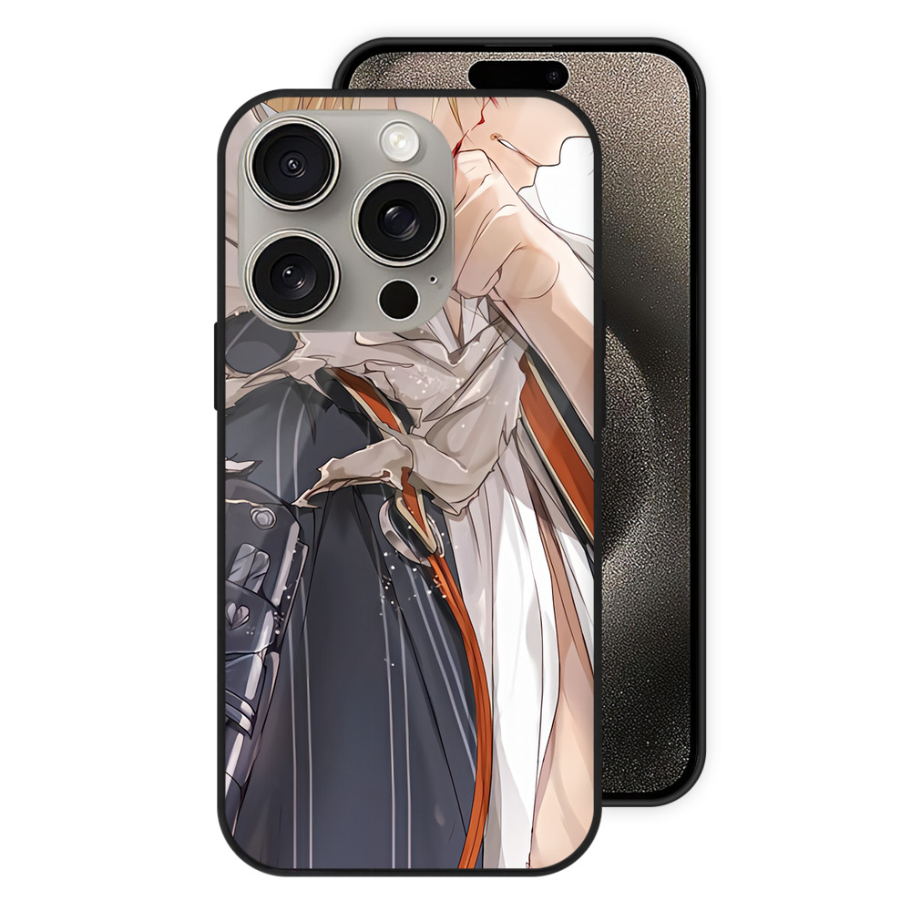 （画像用） 刀剣乱舞 Touken Ranbu 【iPhone15Pro対応】スマホケース 耐衝撃＆黄変防止 背面ガラス