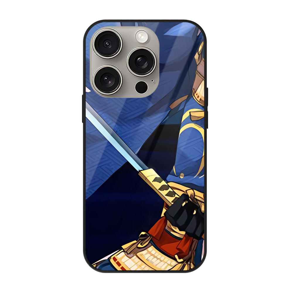 （画像用） 刀剣乱舞 Touken Ranbu 【iPhone15Pro対応】スマホケース 耐衝撃＆黄変防止 背面ガラス