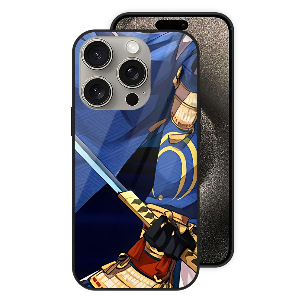 （画像用） 刀剣乱舞 Touken Ranbu 【iPhone15Pro対応】スマホケース 耐衝撃＆黄変防止 背面ガラス