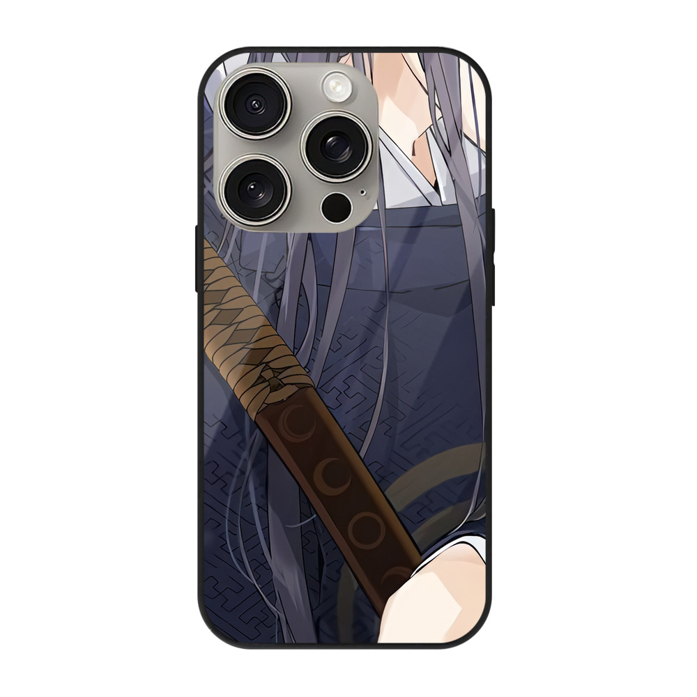 （画像用） 刀剣乱舞 Touken Ranbu 【iPhone15Pro対応】スマホケース 耐衝撃＆黄変防止 背面ガラス