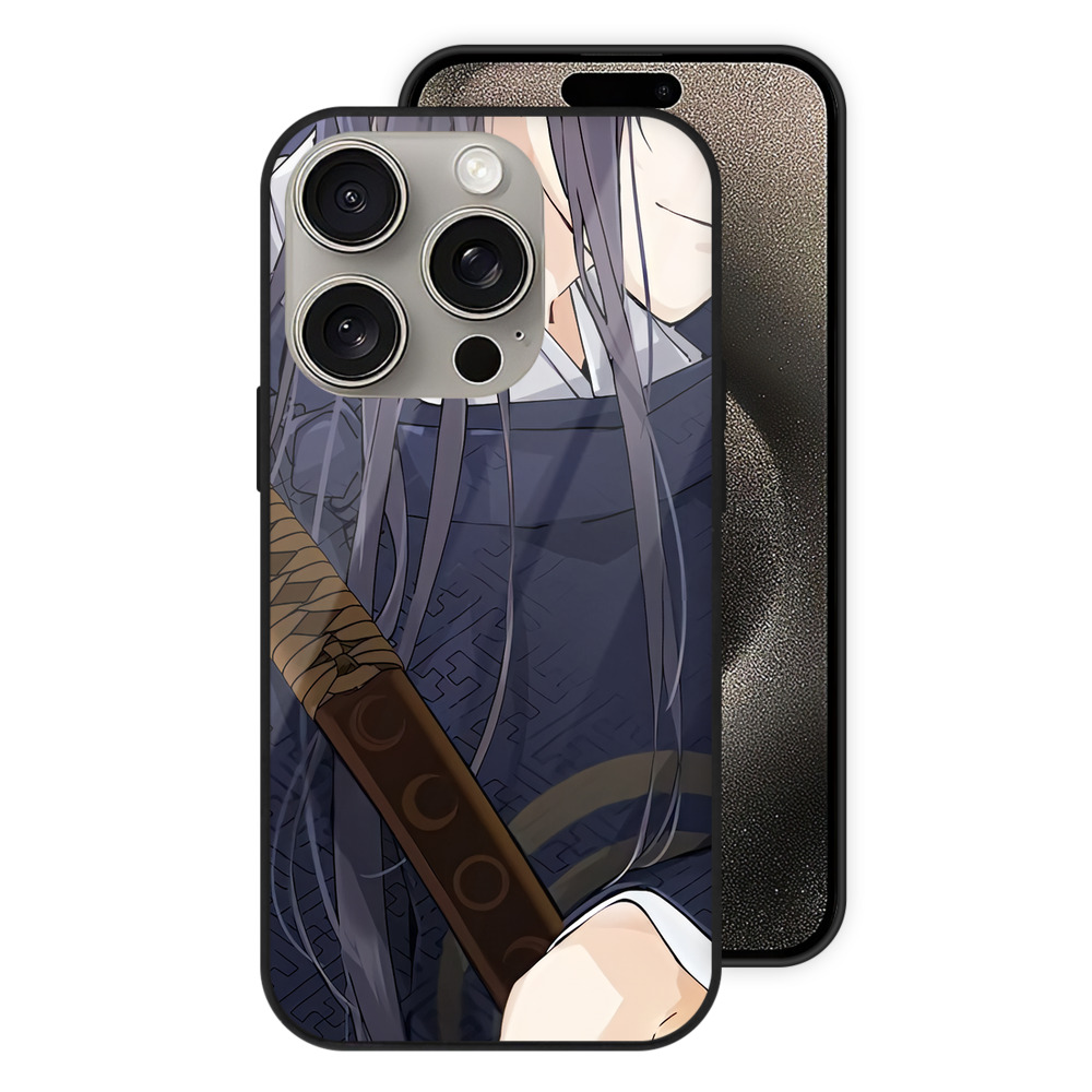 （画像用） 刀剣乱舞 Touken Ranbu 【iPhone15Pro対応】スマホケース 耐衝撃＆黄変防止 背面ガラス