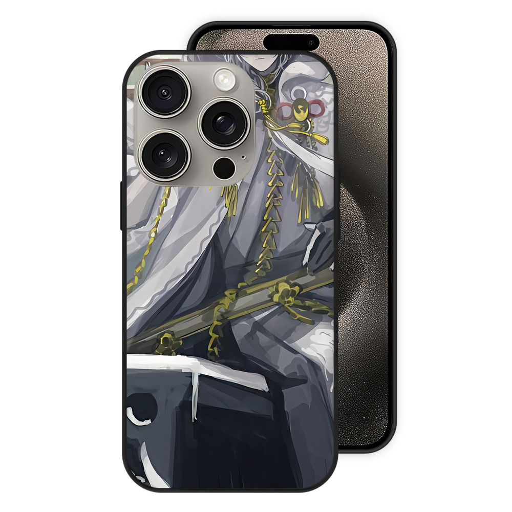 （画像用） 刀剣乱舞 Touken Ranbu 【iPhone15Pro対応】スマホケース 耐衝撃＆黄変防止 背面ガラス