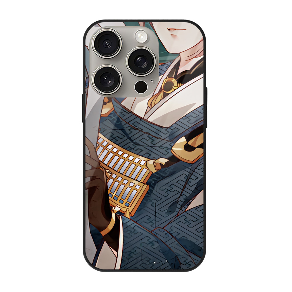 （画像用） 刀剣乱舞 Touken Ranbu 【iPhone15Pro対応】スマホケース 耐衝撃＆黄変防止 背面ガラス
