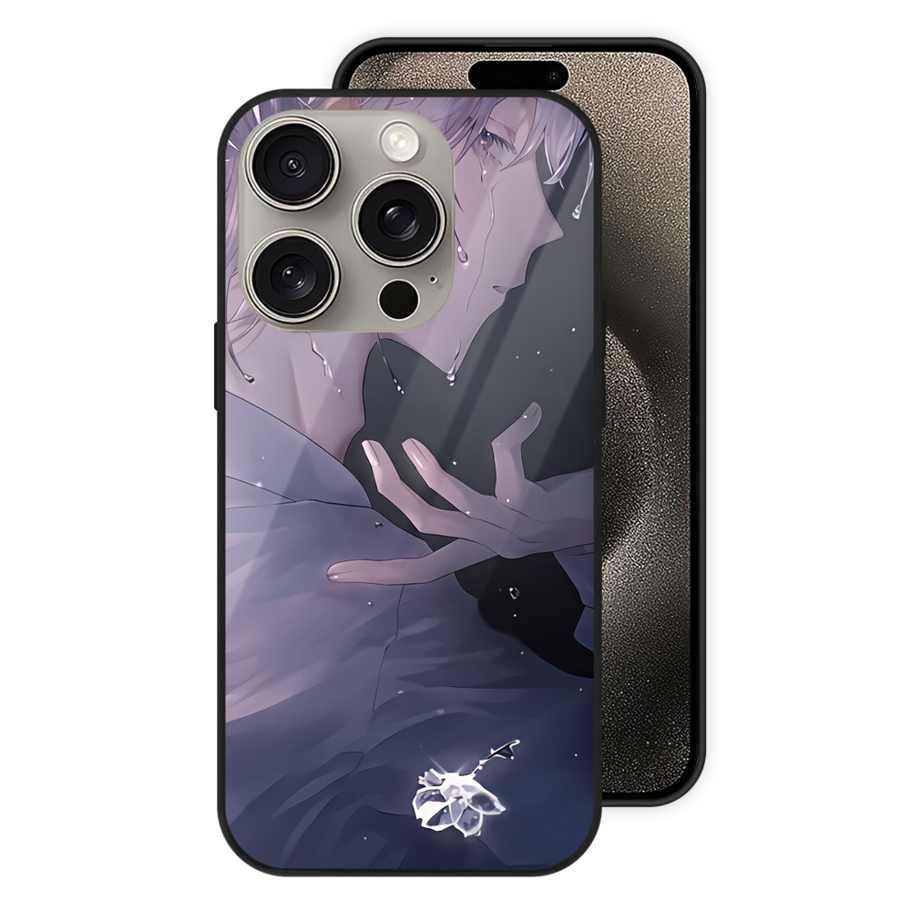 （画像用） 刀剣乱舞 Touken Ranbu 【iPhone15Pro対応】スマホケース 耐衝撃＆黄変防止 背面ガラス