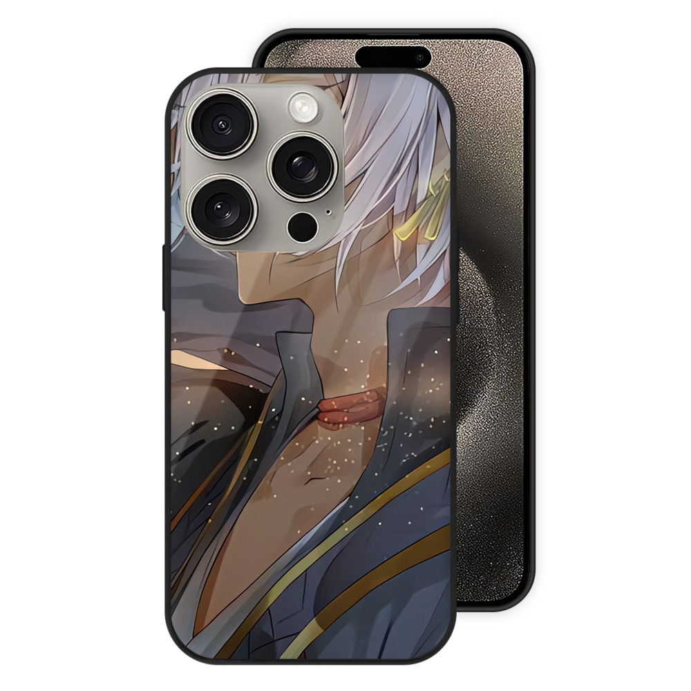 （画像用） 刀剣乱舞 Touken Ranbu 【iPhone15Pro対応】スマホケース 耐衝撃＆黄変防止 背面ガラス
