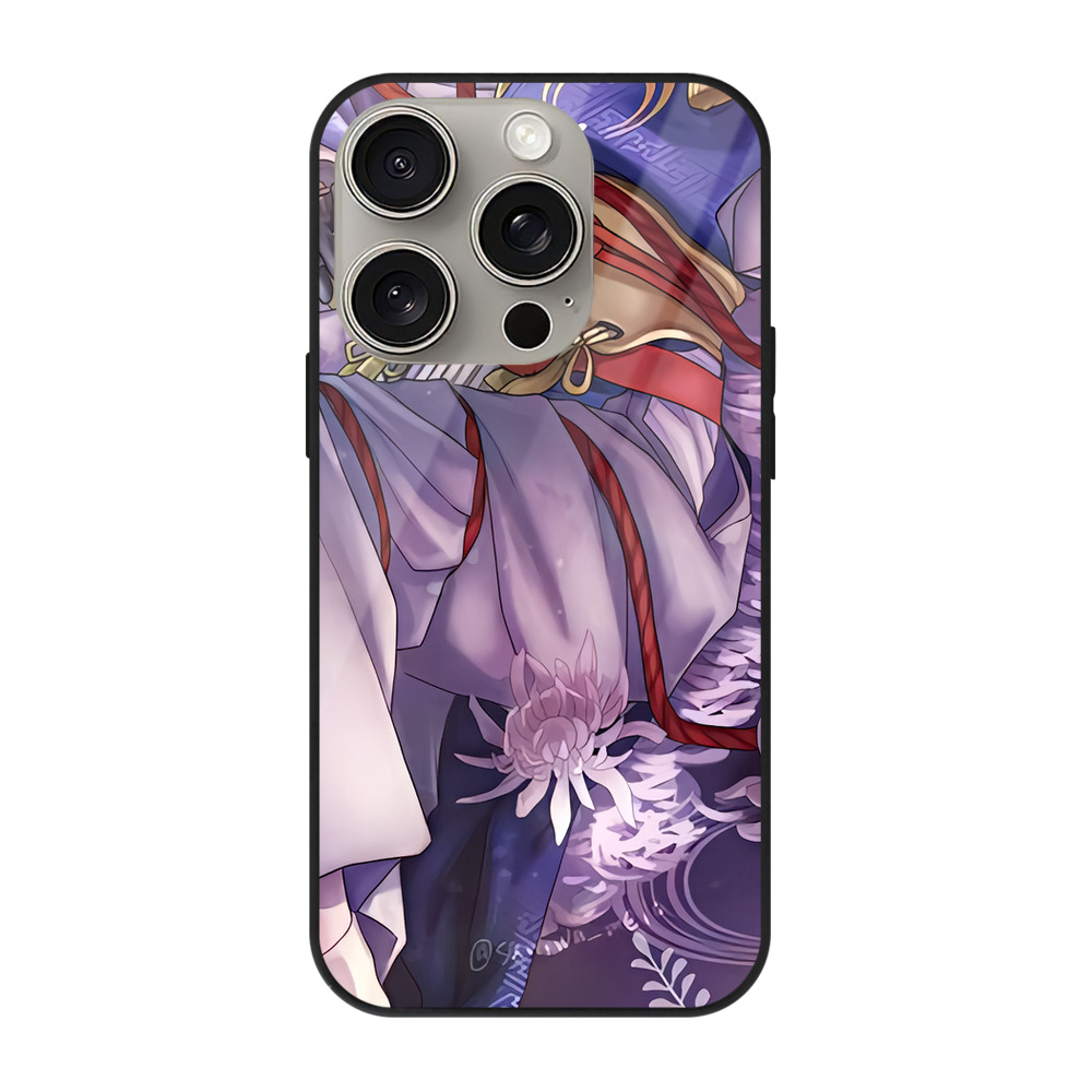 （画像用） 刀剣乱舞 Touken Ranbu 【iPhone15Pro対応】スマホケース 耐衝撃＆黄変防止 背面ガラス