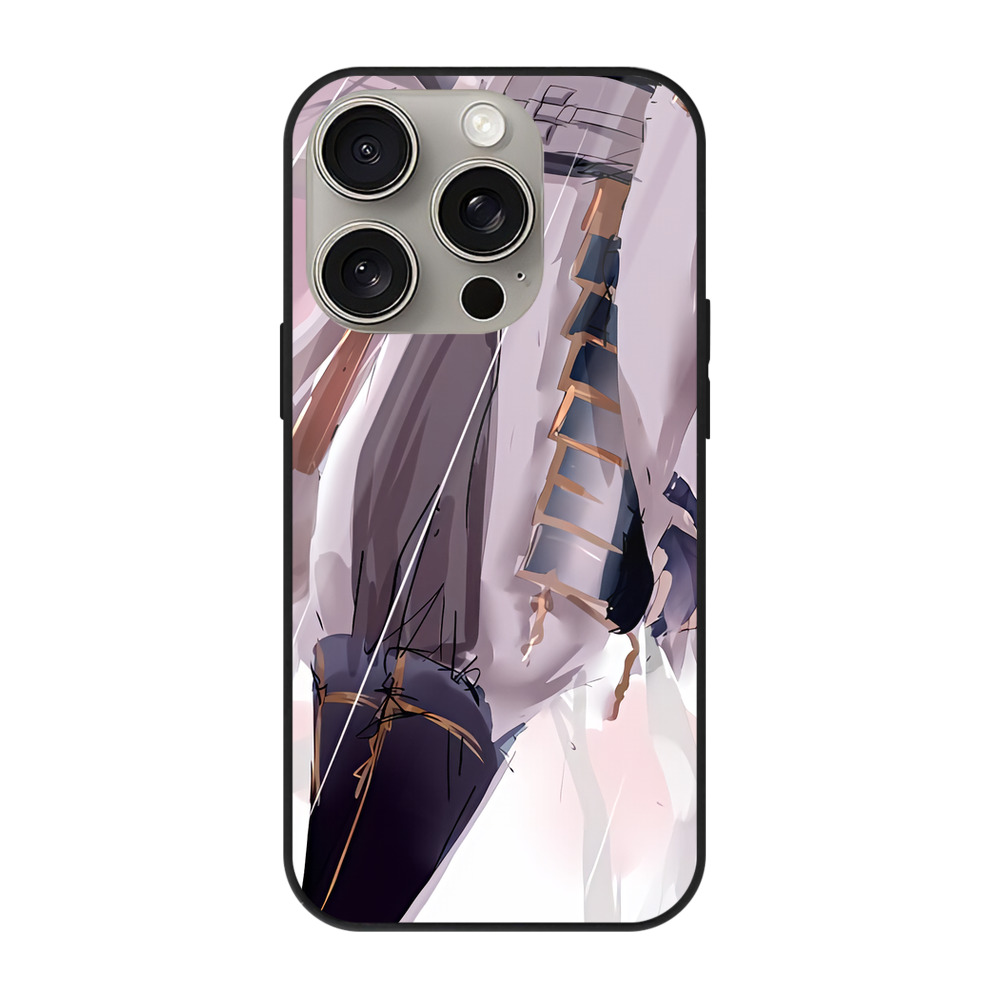 （画像用） 刀剣乱舞 Touken Ranbu 【iPhone15Pro対応】スマホケース 耐衝撃＆黄変防止 背面ガラス