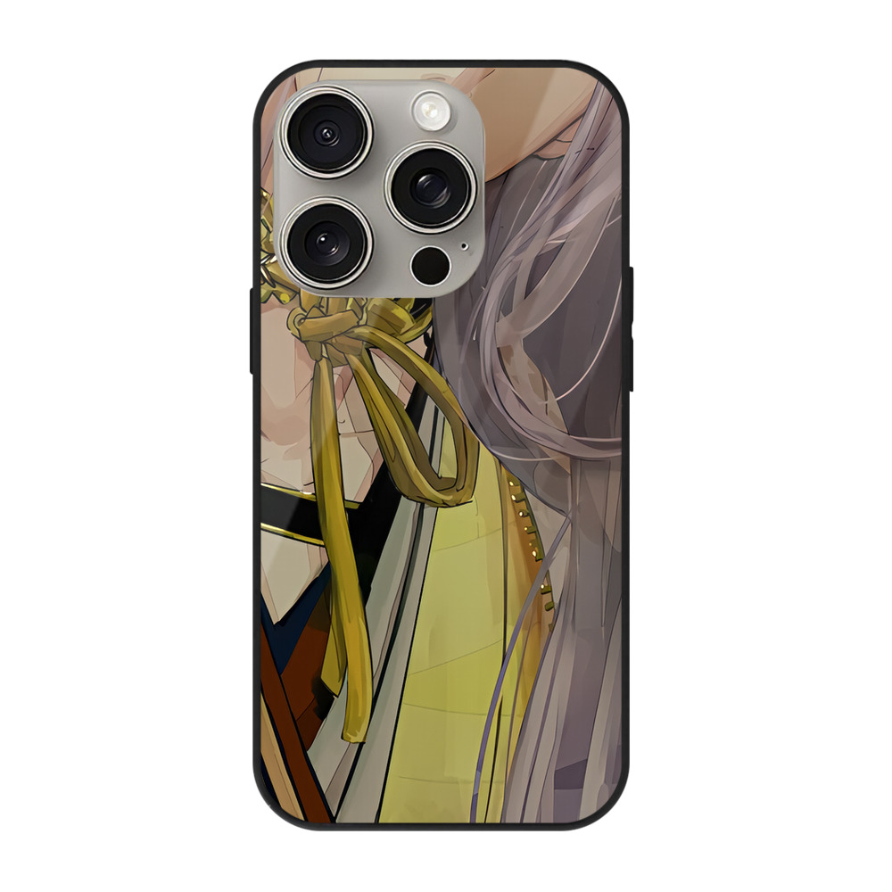 （画像用） 刀剣乱舞 Touken Ranbu 【iPhone15Pro対応】スマホケース 耐衝撃＆黄変防止 背面ガラス