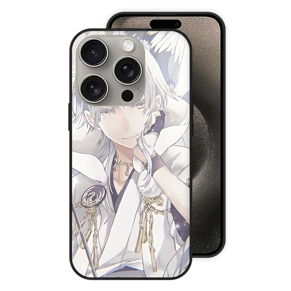 （画像用） 刀剣乱舞 Touken Ranbu 【iPhone15Pro対応】スマホケース 耐衝撃＆黄変防止 背面ガラス
