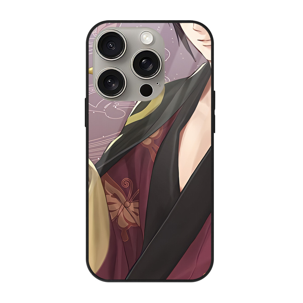 （画像用） 刀剣乱舞 Touken Ranbu 【iPhone15Pro対応】スマホケース 耐衝撃＆黄変防止 背面ガラス