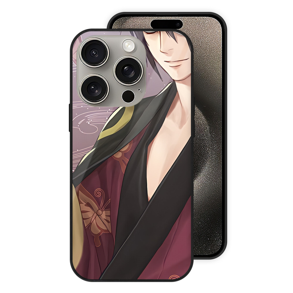 （画像用） 刀剣乱舞 Touken Ranbu 【iPhone15Pro対応】スマホケース 耐衝撃＆黄変防止 背面ガラス