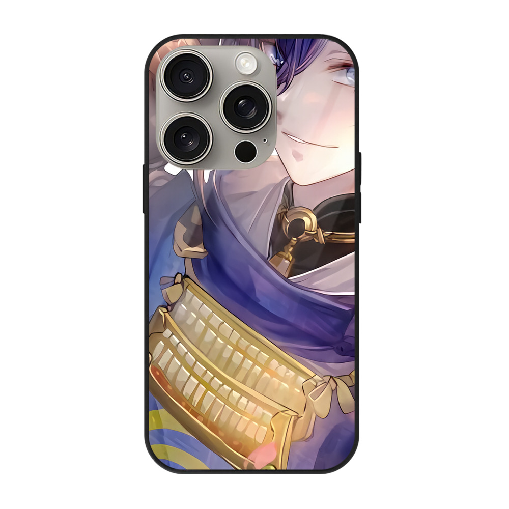 （画像用） 刀剣乱舞 Touken Ranbu 【iPhone15Pro対応】スマホケース 耐衝撃＆黄変防止 背面ガラス