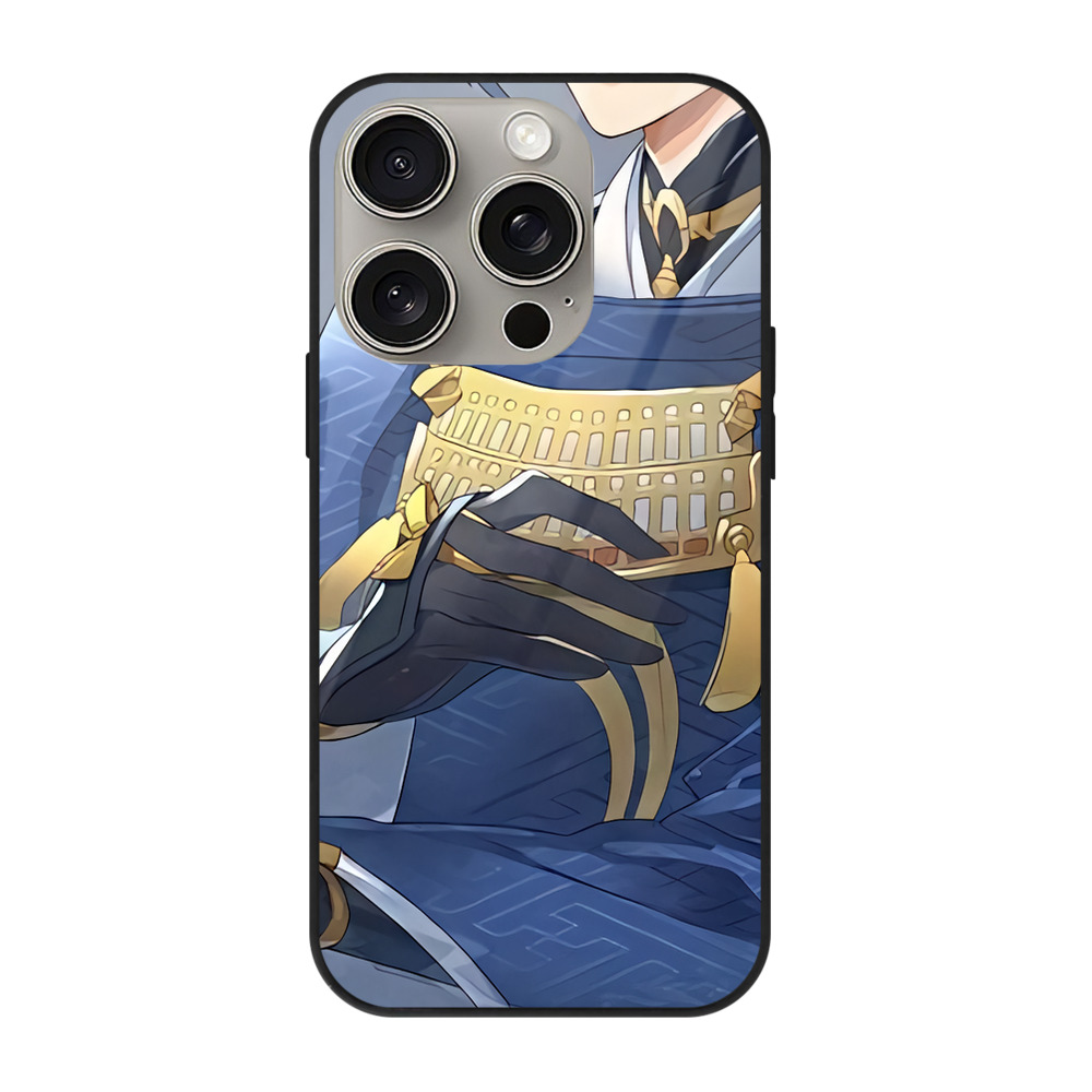 （画像用） 刀剣乱舞 Touken Ranbu 【iPhone15Pro対応】スマホケース 耐衝撃＆黄変防止 背面ガラス