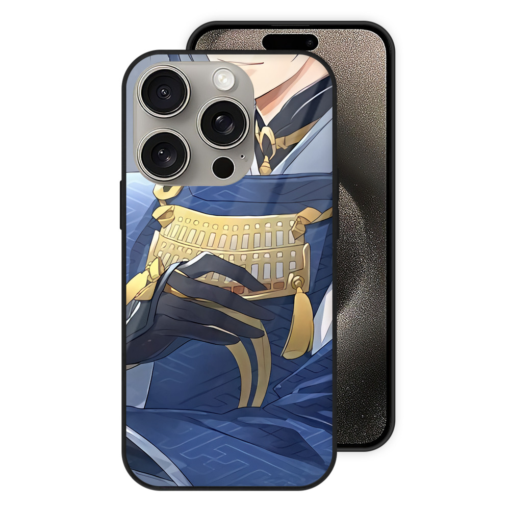 （画像用） 刀剣乱舞 Touken Ranbu 【iPhone15Pro対応】スマホケース 耐衝撃＆黄変防止 背面ガラス