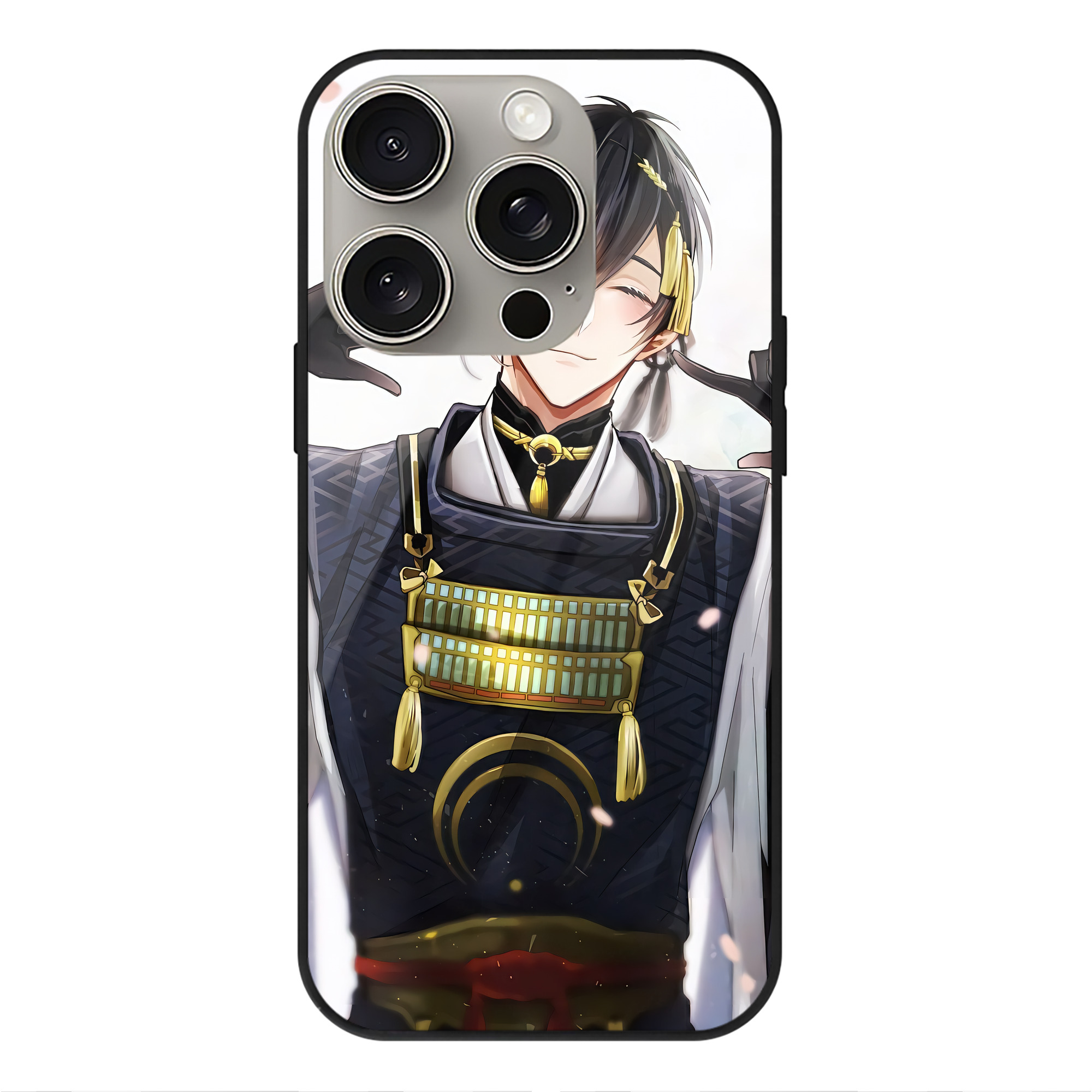 （画像用） 刀剣乱舞 Touken Ranbu 【iPhone15Pro対応】スマホケース 耐衝撃＆黄変防止 背面ガラス
