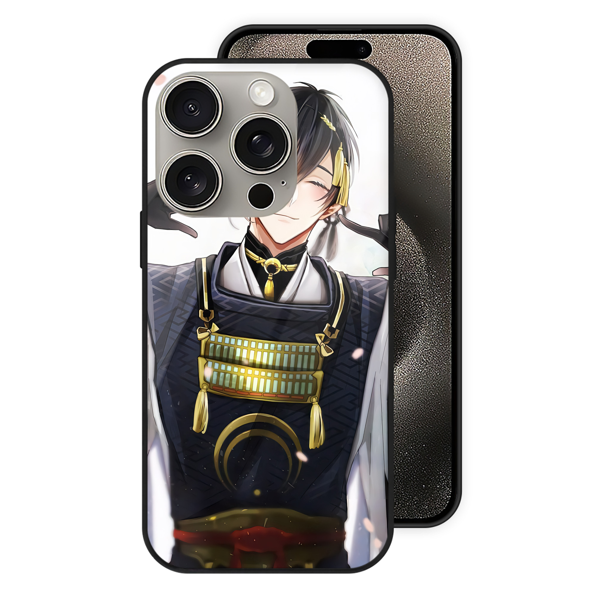 （画像用） 刀剣乱舞 Touken Ranbu 【iPhone15Pro対応】スマホケース 耐衝撃＆黄変防止 背面ガラス