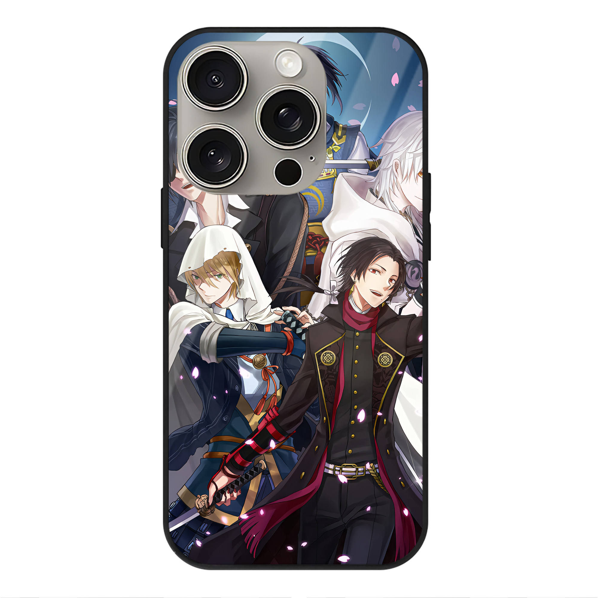 （画像用） 刀剣乱舞 Touken Ranbu 【iPhone15Pro対応】スマホケース 耐衝撃＆黄変防止 背面ガラス