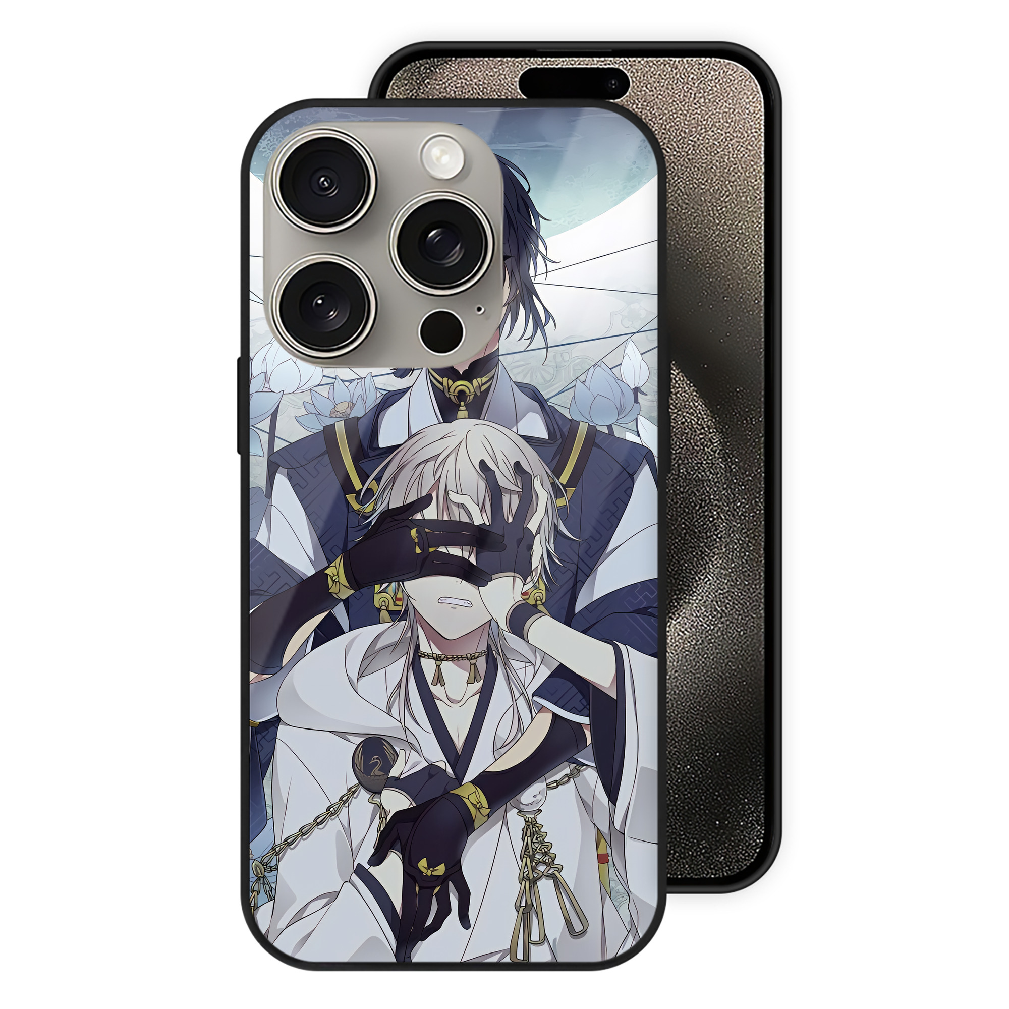 （画像用） 刀剣乱舞 Touken Ranbu 【iPhone15Pro対応】スマホケース 耐衝撃＆黄変防止 背面ガラス