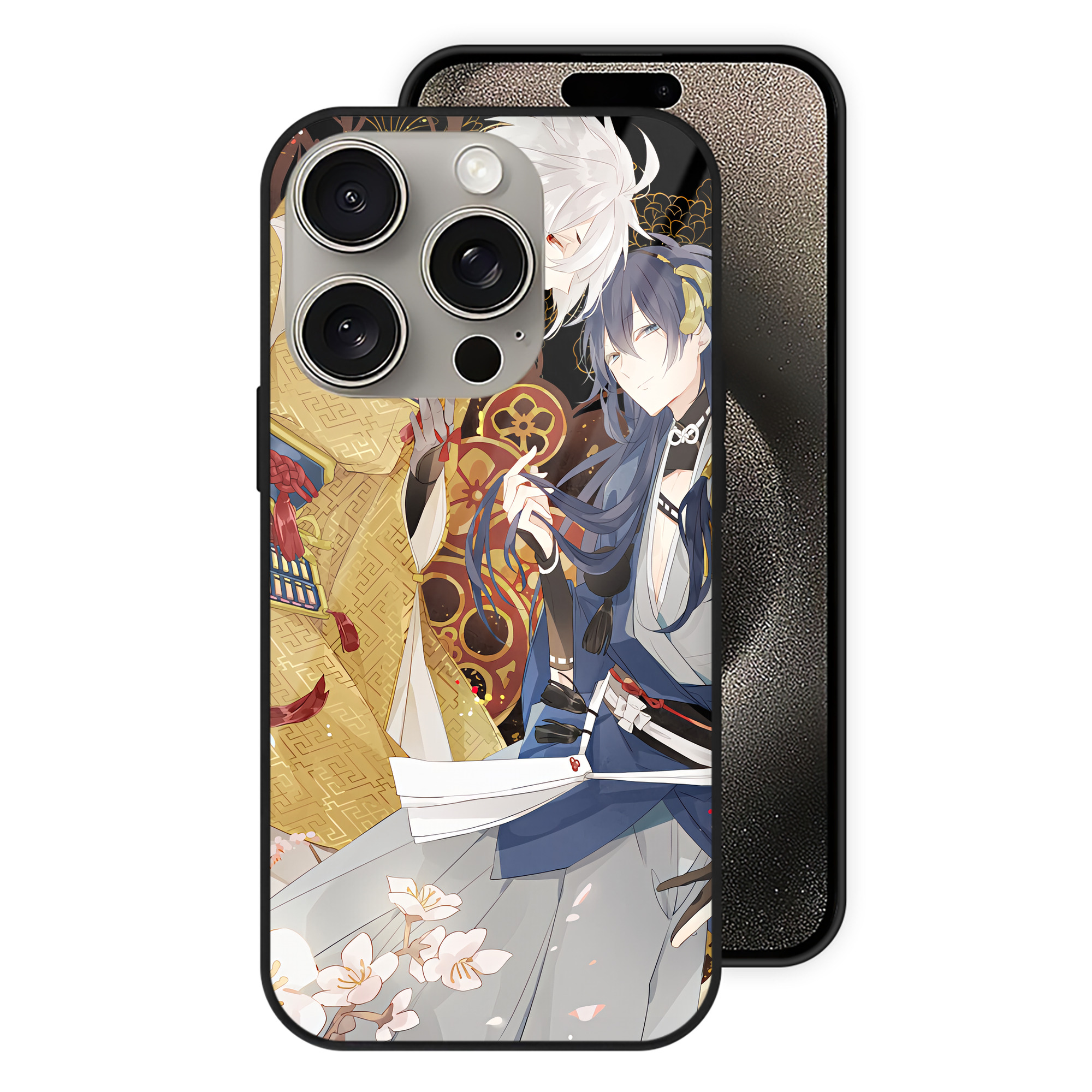 （画像用） 刀剣乱舞 Touken Ranbu 【iPhone15Pro対応】スマホケース 耐衝撃＆黄変防止 背面ガラス