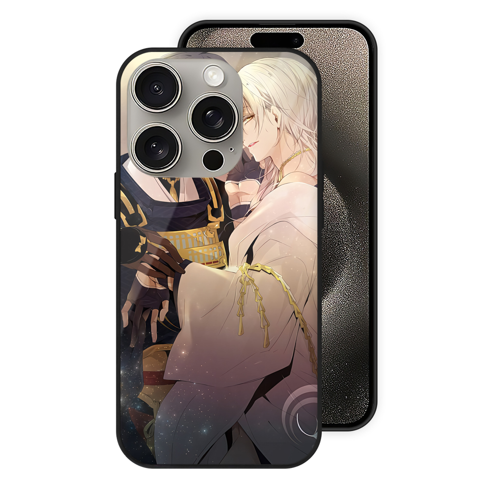 （画像用） 刀剣乱舞 Touken Ranbu 【iPhone15Pro対応】スマホケース 耐衝撃＆黄変防止 背面ガラス