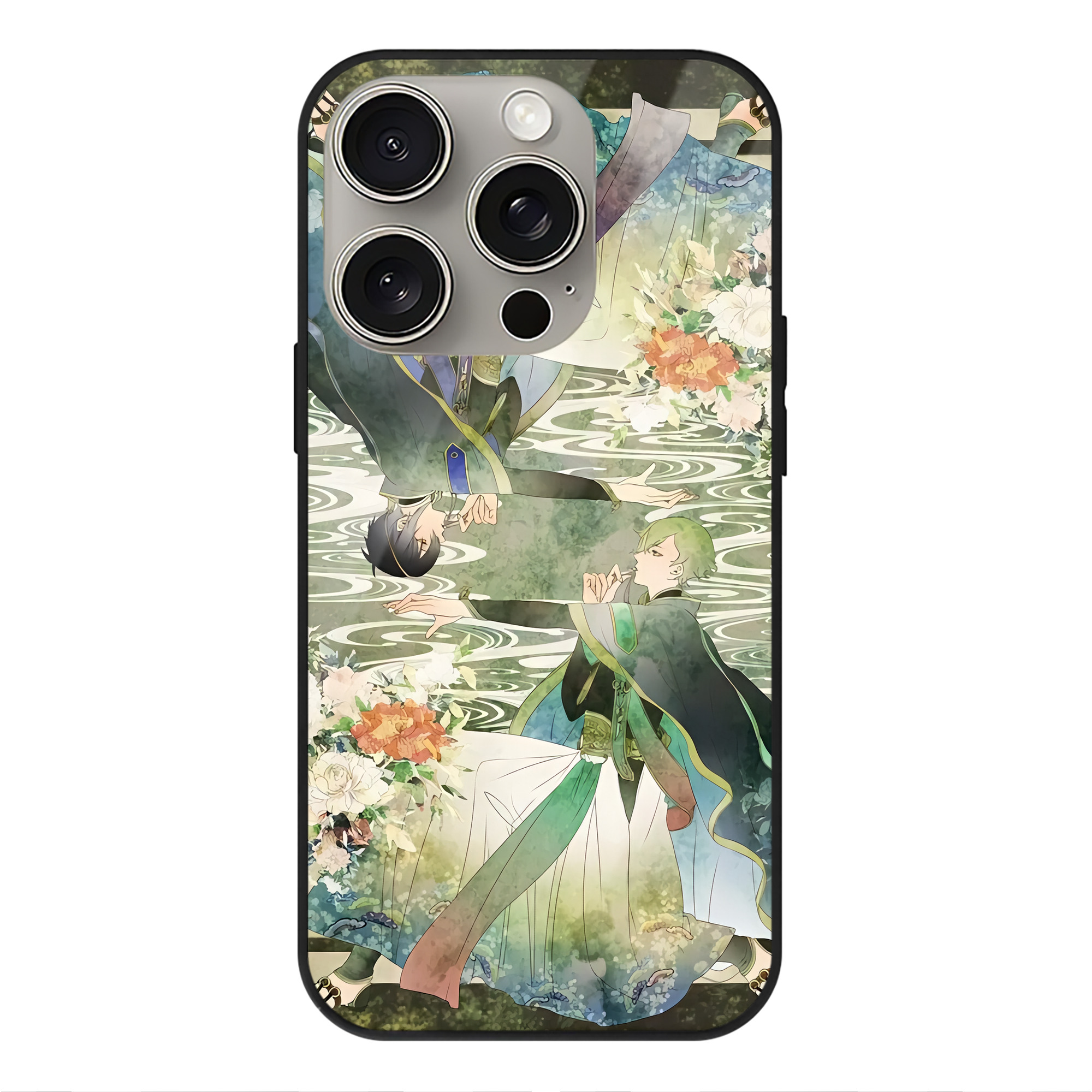 （画像用） 刀剣乱舞 Touken Ranbu 【iPhone15Pro対応】スマホケース 耐衝撃＆黄変防止 背面ガラス