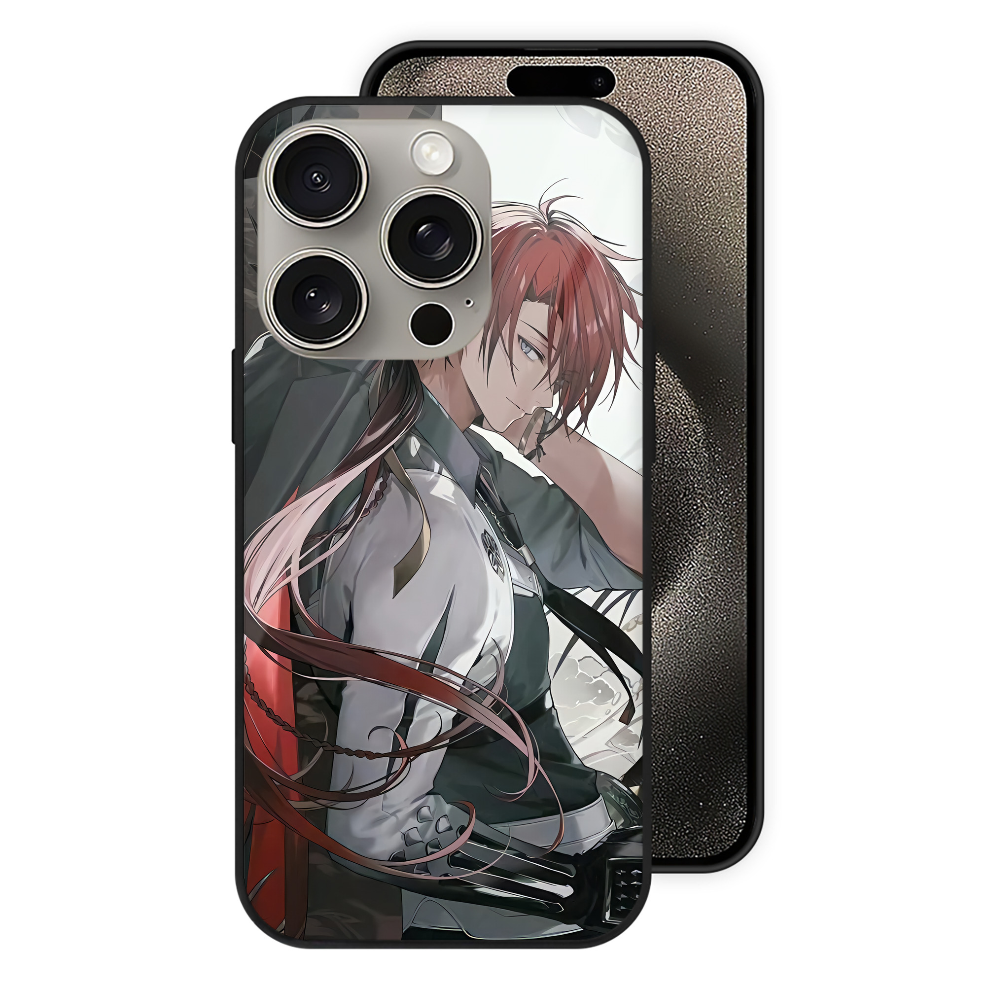 （画像用） 刀剣乱舞 Touken Ranbu 【iPhone15Pro対応】スマホケース 耐衝撃＆黄変防止 背面ガラス