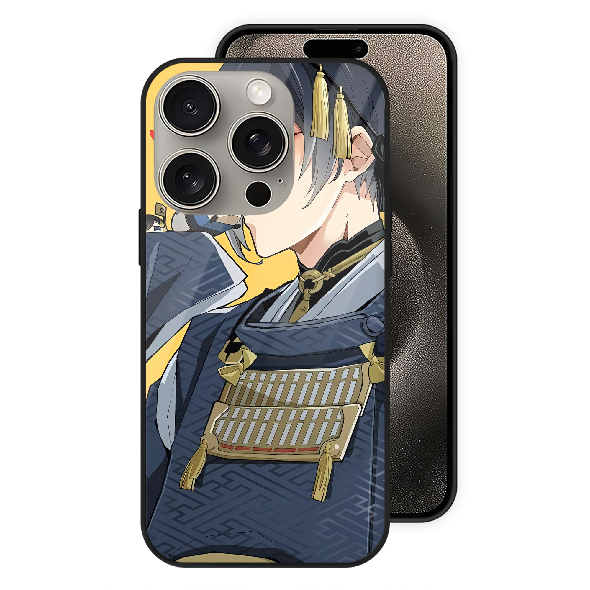 （画像用） 刀剣乱舞 Touken Ranbu 【iPhone15Pro対応】スマホケース 耐衝撃＆黄変防止 背面ガラス
