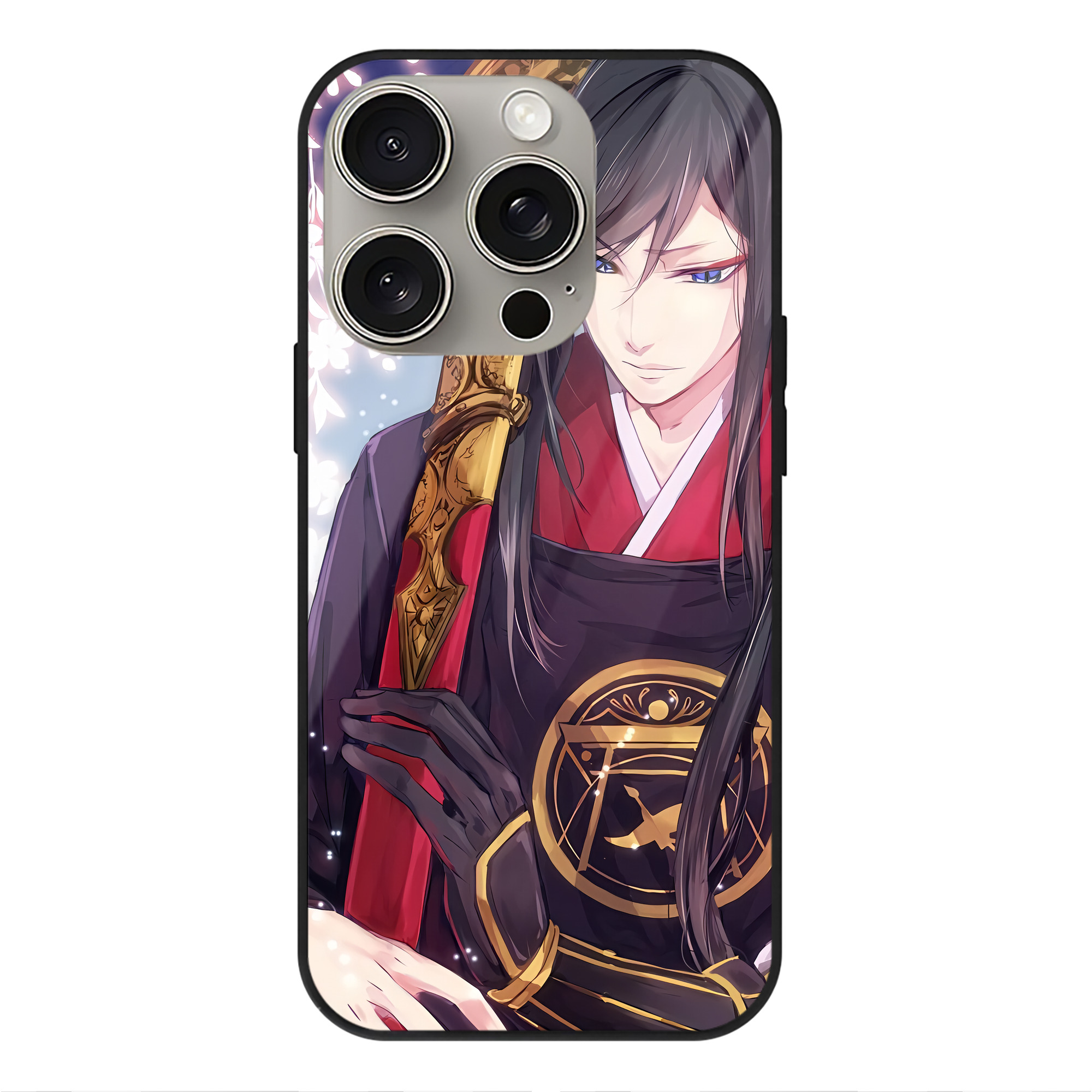 （画像用） 刀剣乱舞 Touken Ranbu 【iPhone15Pro対応】スマホケース 耐衝撃＆黄変防止 背面ガラス
