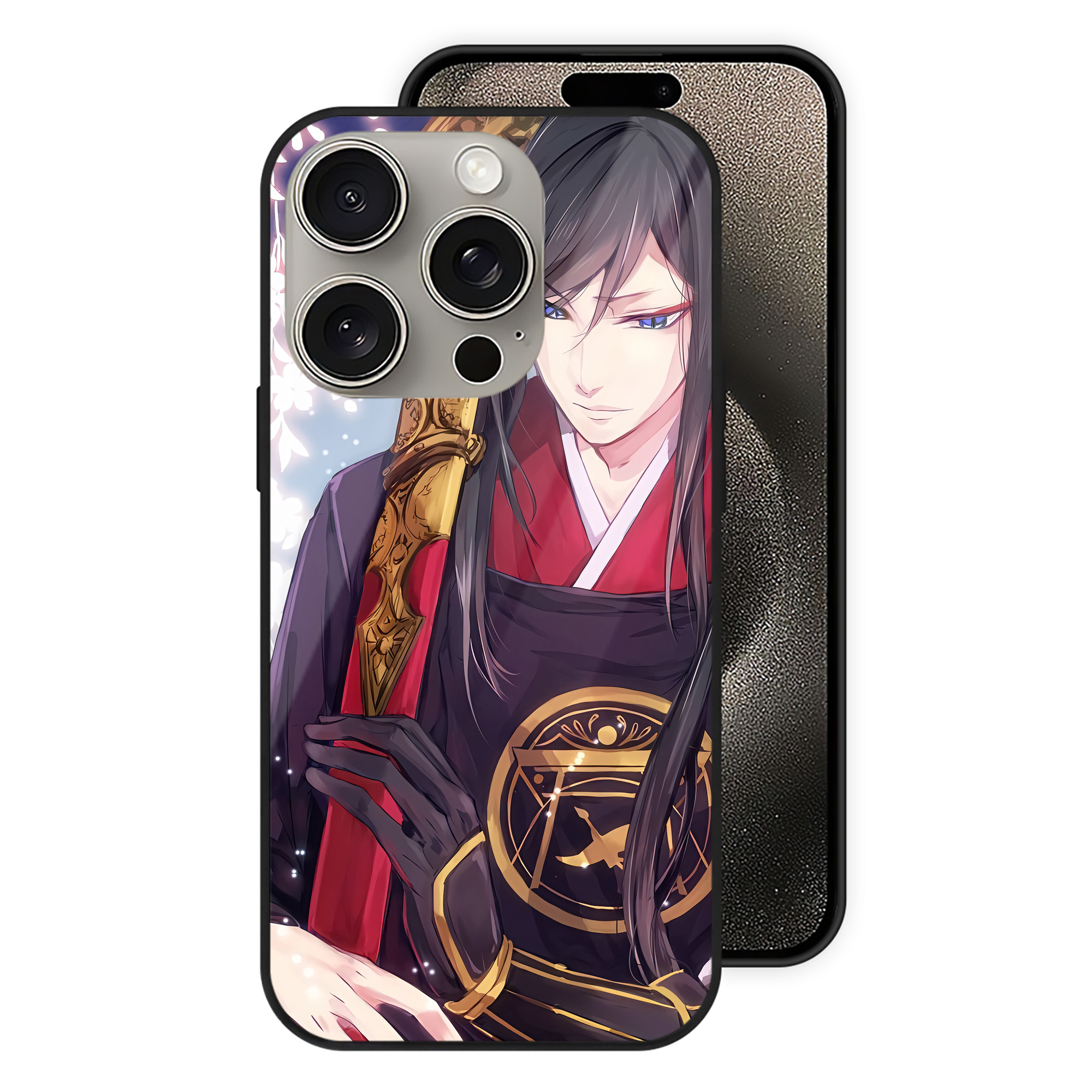 （画像用） 刀剣乱舞 Touken Ranbu 【iPhone15Pro対応】スマホケース 耐衝撃＆黄変防止 背面ガラス