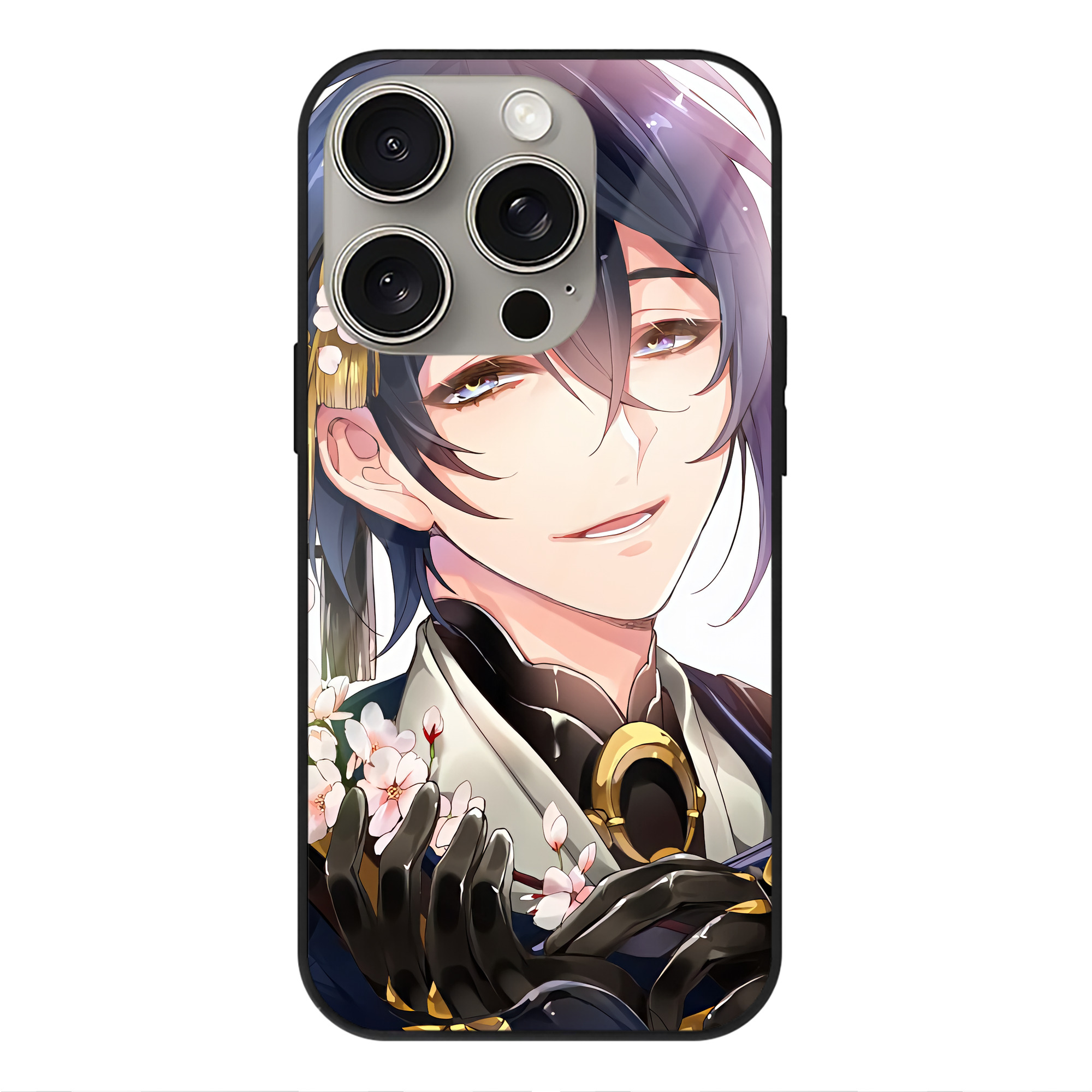 （画像用） 刀剣乱舞 Touken Ranbu 【iPhone15Pro対応】スマホケース 耐衝撃＆黄変防止 背面ガラス