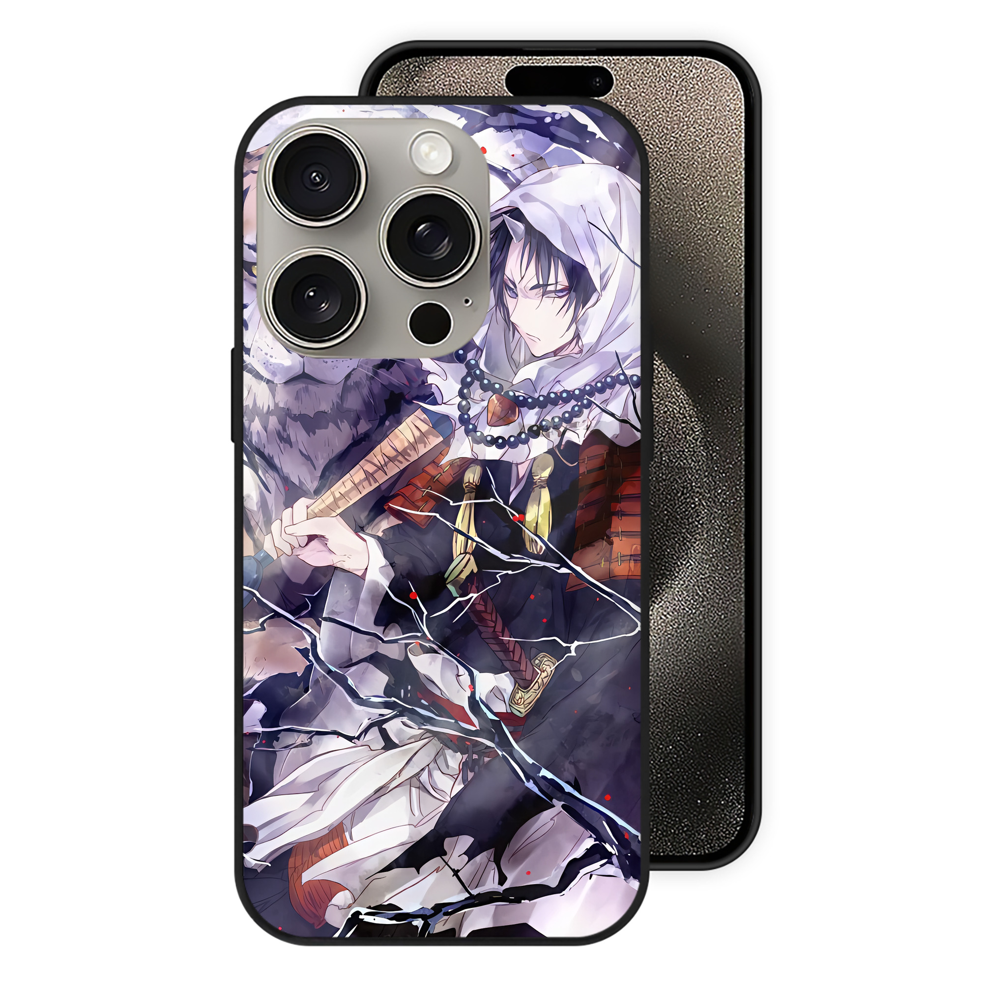 （画像用） 刀剣乱舞 Touken Ranbu 【iPhone15Pro対応】スマホケース 耐衝撃＆黄変防止 背面ガラス