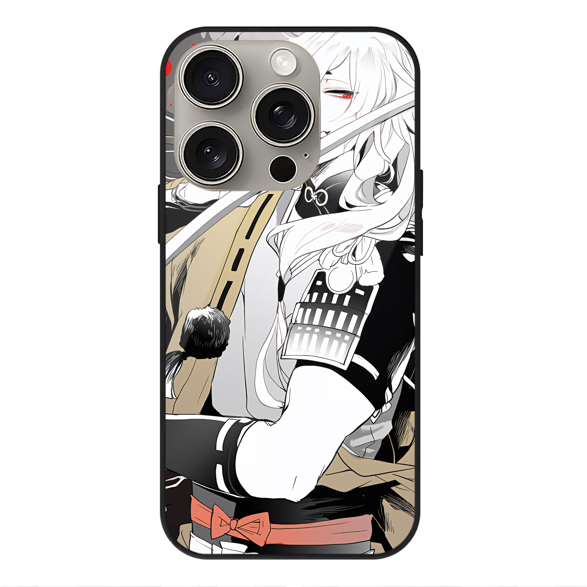 （画像用） 刀剣乱舞 Touken Ranbu 【iPhone15Pro対応】スマホケース 耐衝撃＆黄変防止 背面ガラス