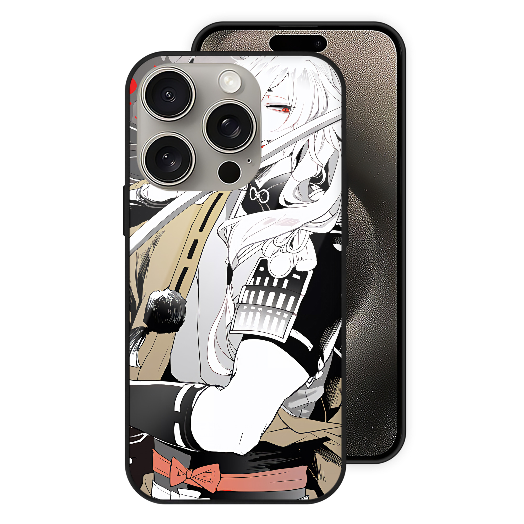 （画像用） 刀剣乱舞 Touken Ranbu 【iPhone15Pro対応】スマホケース 耐衝撃＆黄変防止 背面ガラス