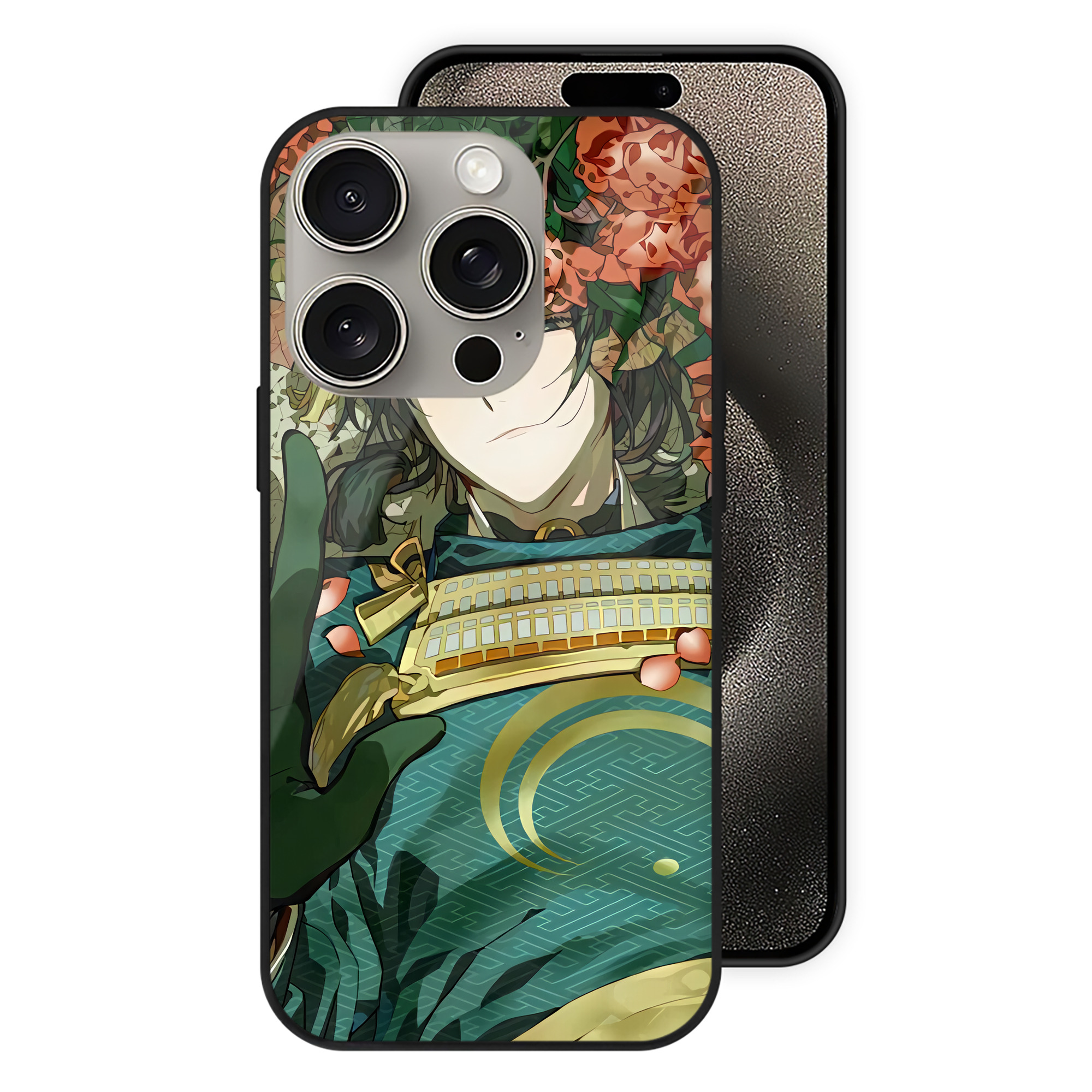（画像用） 刀剣乱舞 Touken Ranbu 【iPhone15Pro対応】スマホケース 耐衝撃＆黄変防止 背面ガラス