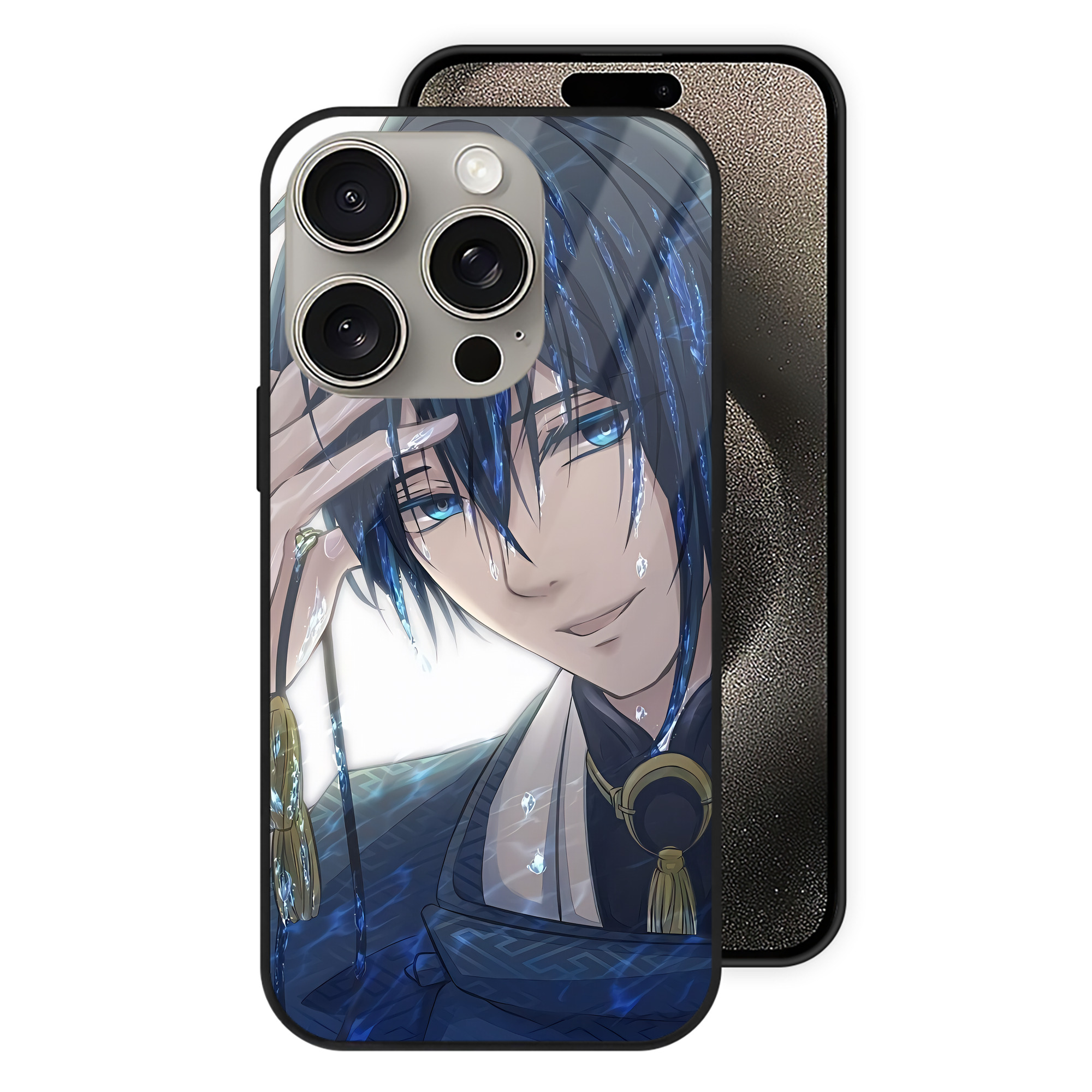 （画像用） 刀剣乱舞 Touken Ranbu 【iPhone15Pro対応】スマホケース 耐衝撃＆黄変防止 背面ガラス