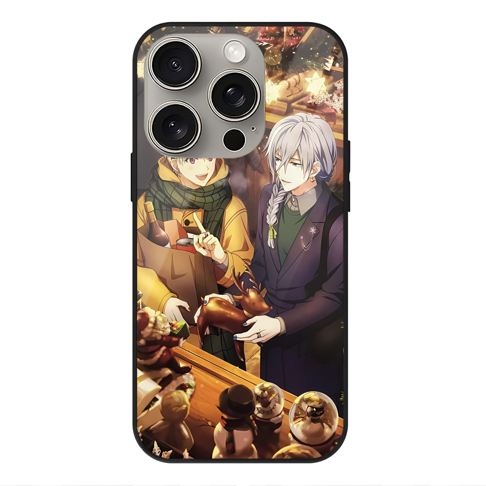 （画像用） 刀剣乱舞 Touken Ranbu 【iPhone15Pro対応】スマホケース 耐衝撃＆黄変防止 背面ガラス