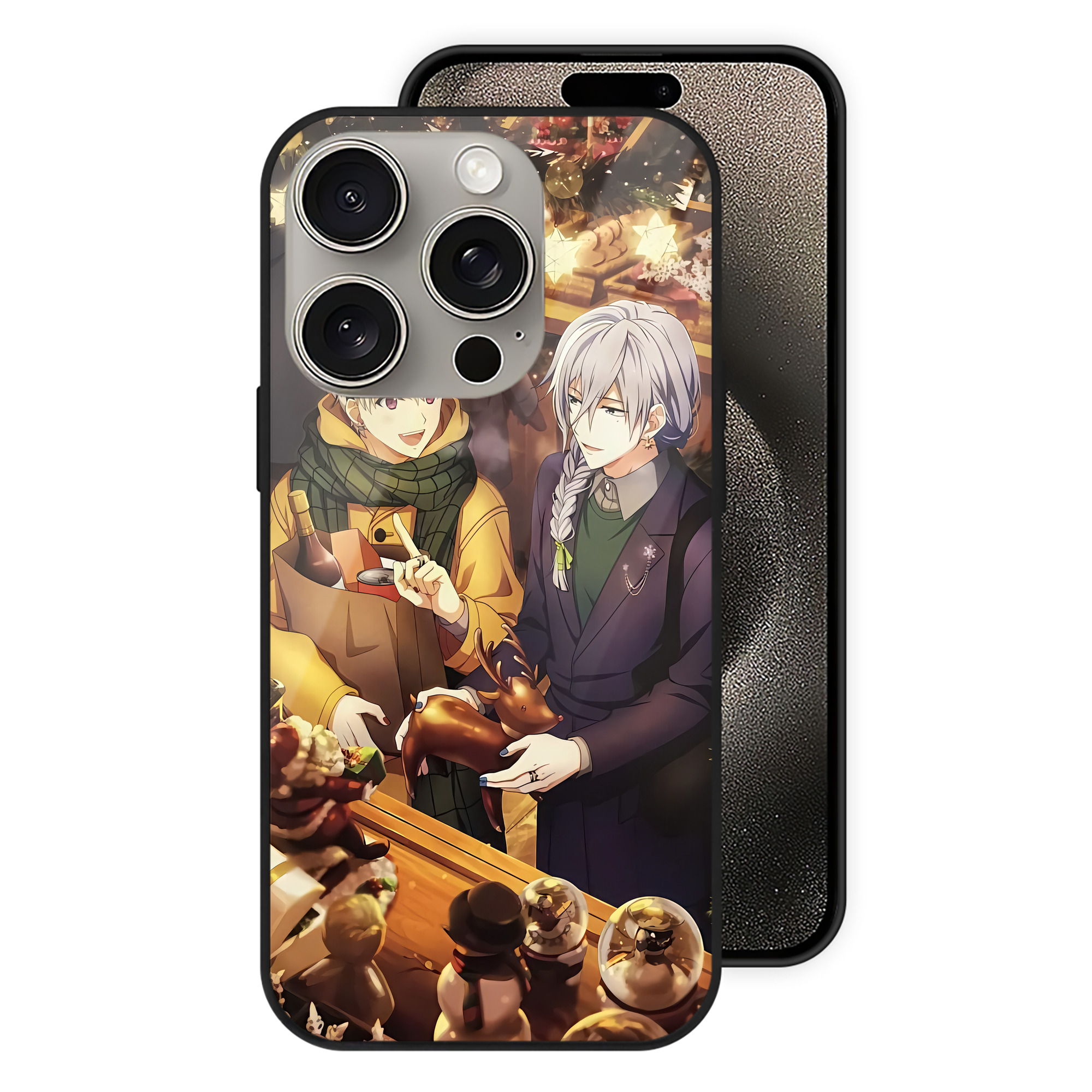 （画像用） 刀剣乱舞 Touken Ranbu 【iPhone15Pro対応】スマホケース 耐衝撃＆黄変防止 背面ガラス