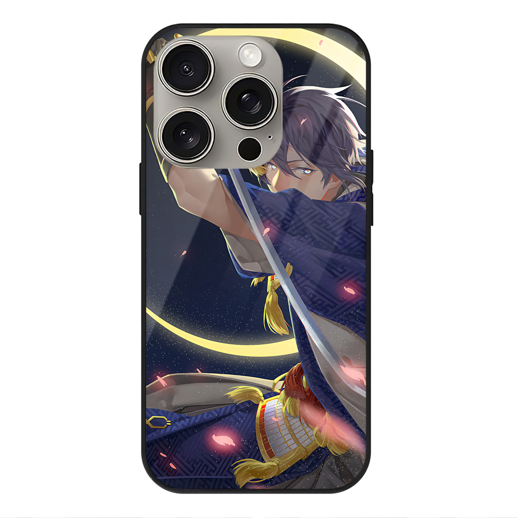 （画像用） 刀剣乱舞 Touken Ranbu 【iPhone15Pro対応】スマホケース 耐衝撃＆黄変防止 背面ガラス