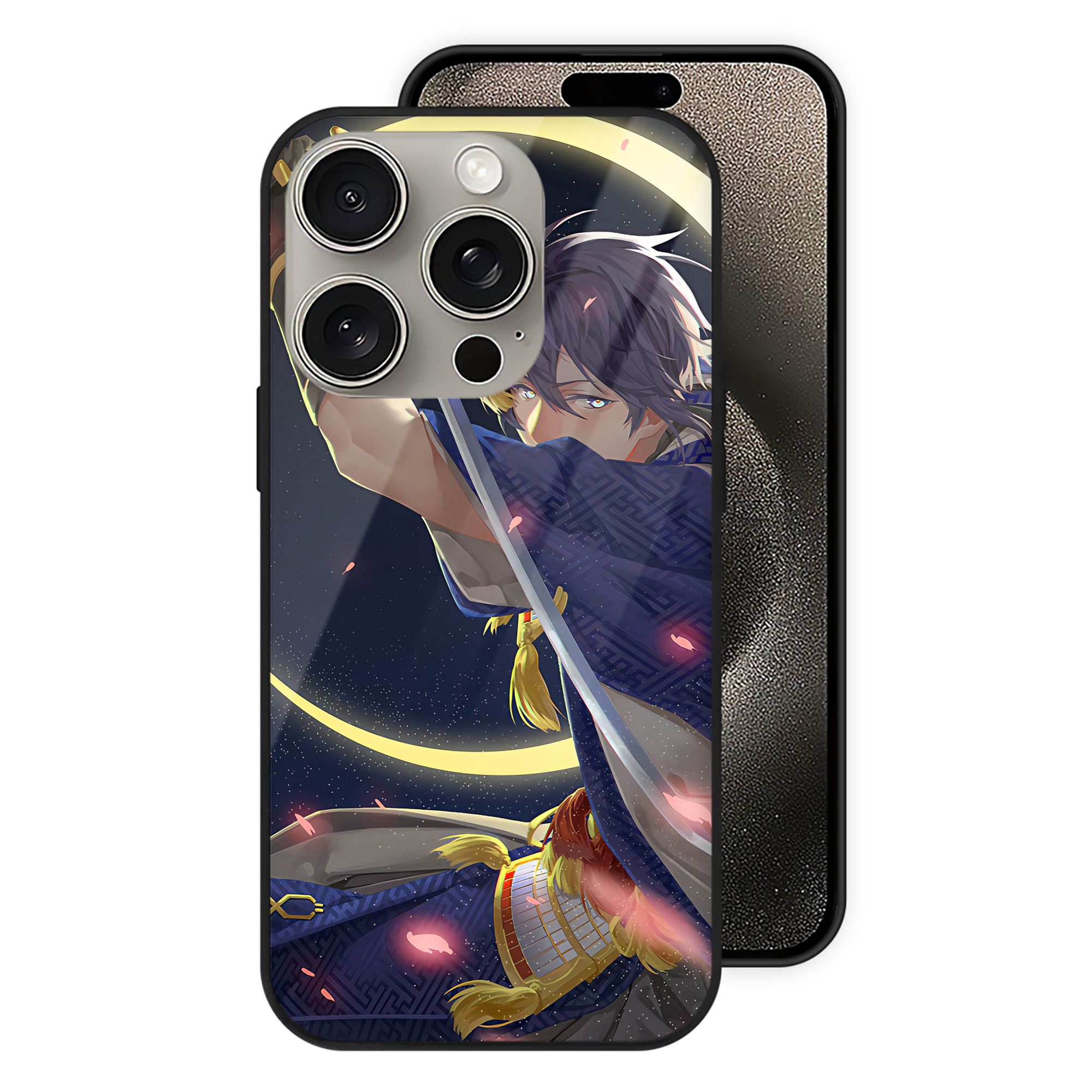 （画像用） 刀剣乱舞 Touken Ranbu 【iPhone15Pro対応】スマホケース 耐衝撃＆黄変防止 背面ガラス