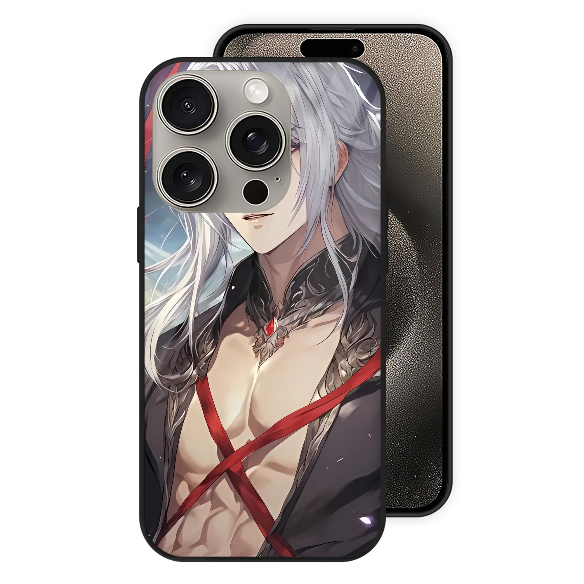 （画像用） 刀剣乱舞 Touken Ranbu 【iPhone15Pro対応】スマホケース 耐衝撃＆黄変防止 背面ガラス