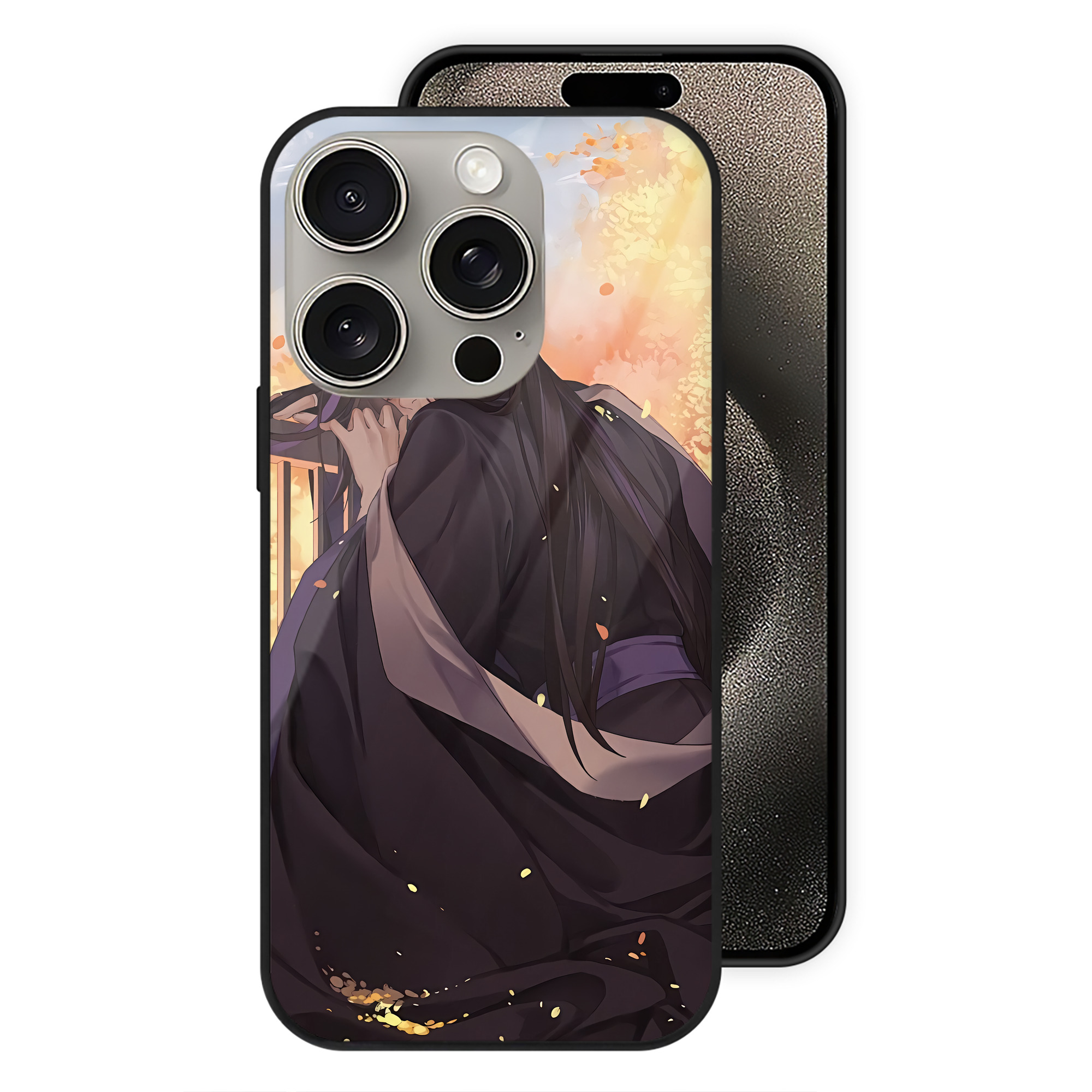 （画像用） 刀剣乱舞 Touken Ranbu 【iPhone15Pro対応】スマホケース 耐衝撃＆黄変防止 背面ガラス