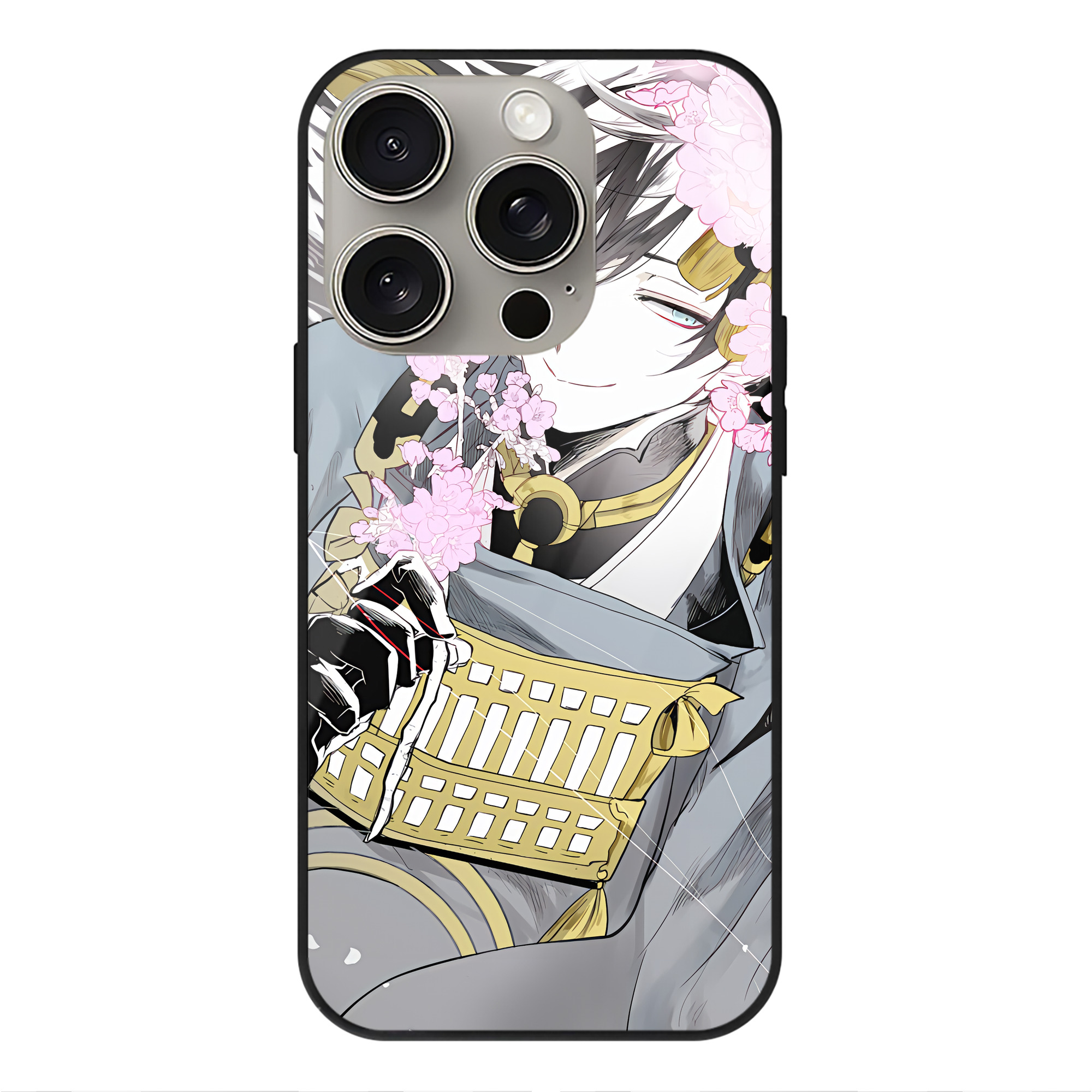 （画像用） 刀剣乱舞 Touken Ranbu 【iPhone15Pro対応】スマホケース 耐衝撃＆黄変防止 背面ガラス