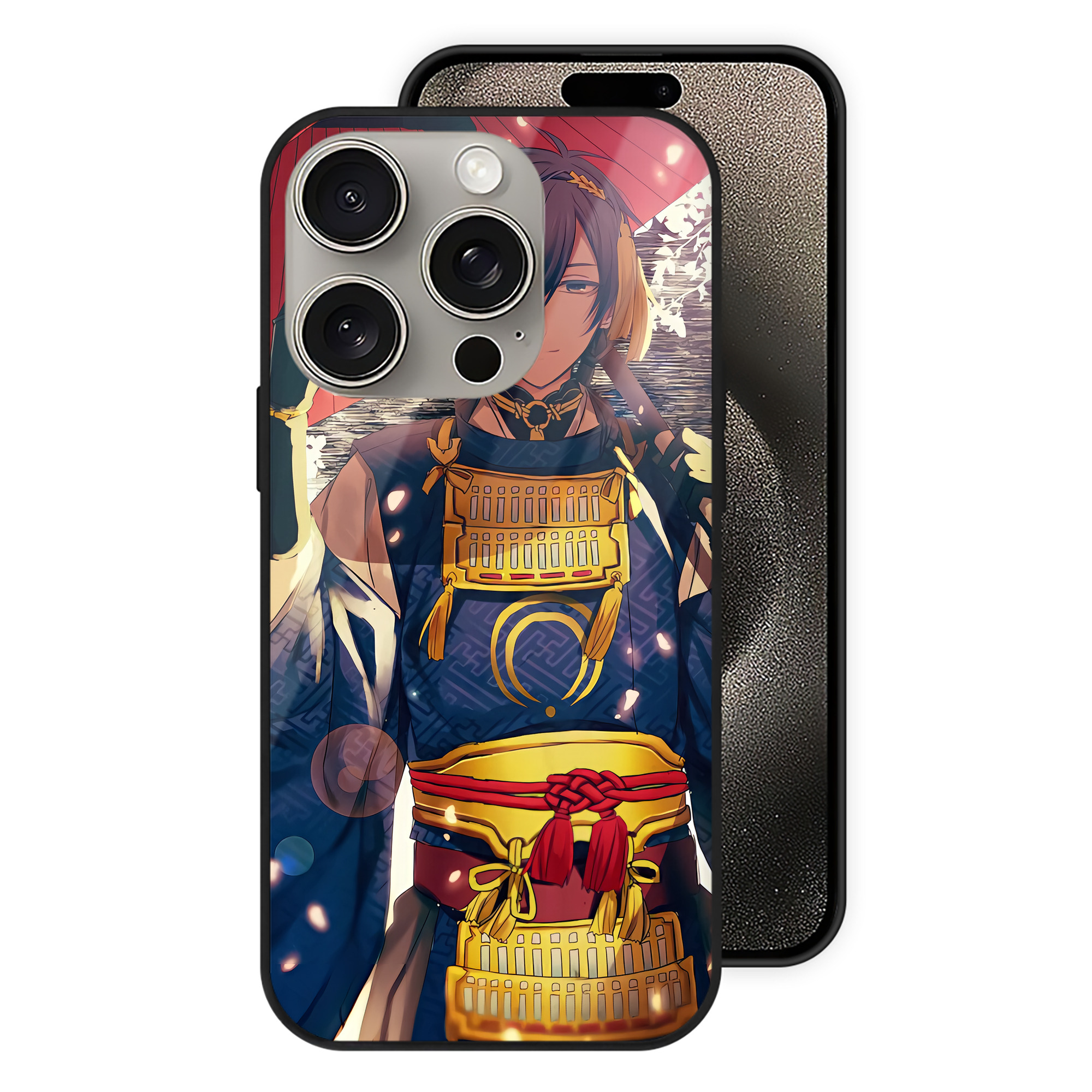 （画像用） 刀剣乱舞 Touken Ranbu 【iPhone15Pro対応】スマホケース 耐衝撃＆黄変防止 背面ガラス