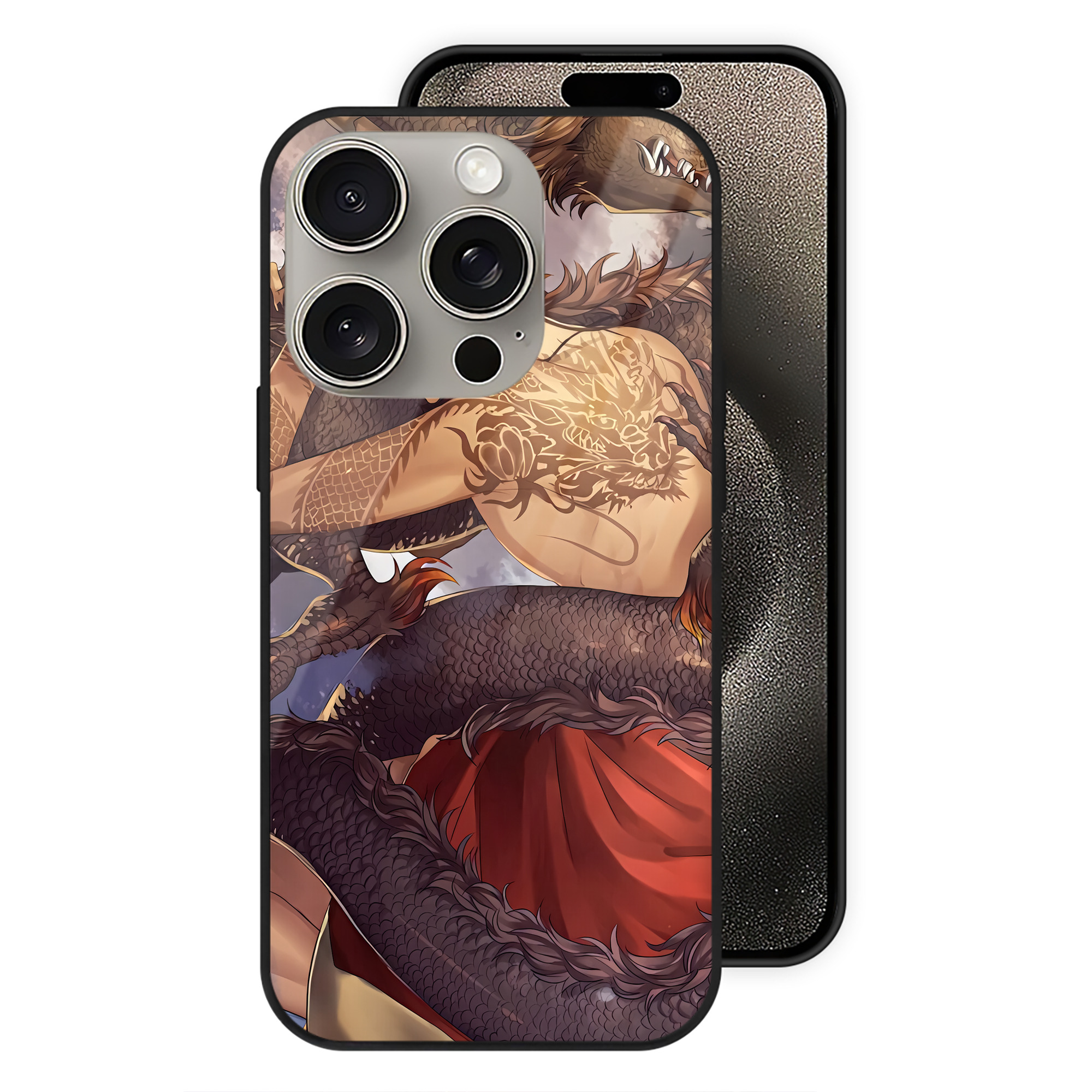 （画像用） 刀剣乱舞 Touken Ranbu 【iPhone15Pro対応】スマホケース 耐衝撃＆黄変防止 背面ガラス